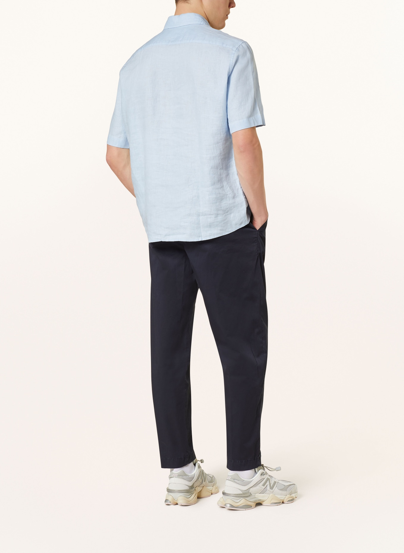 GOLDGARN DENIM Chinos NEW PAPI loose cropped fit: DARK BLUE