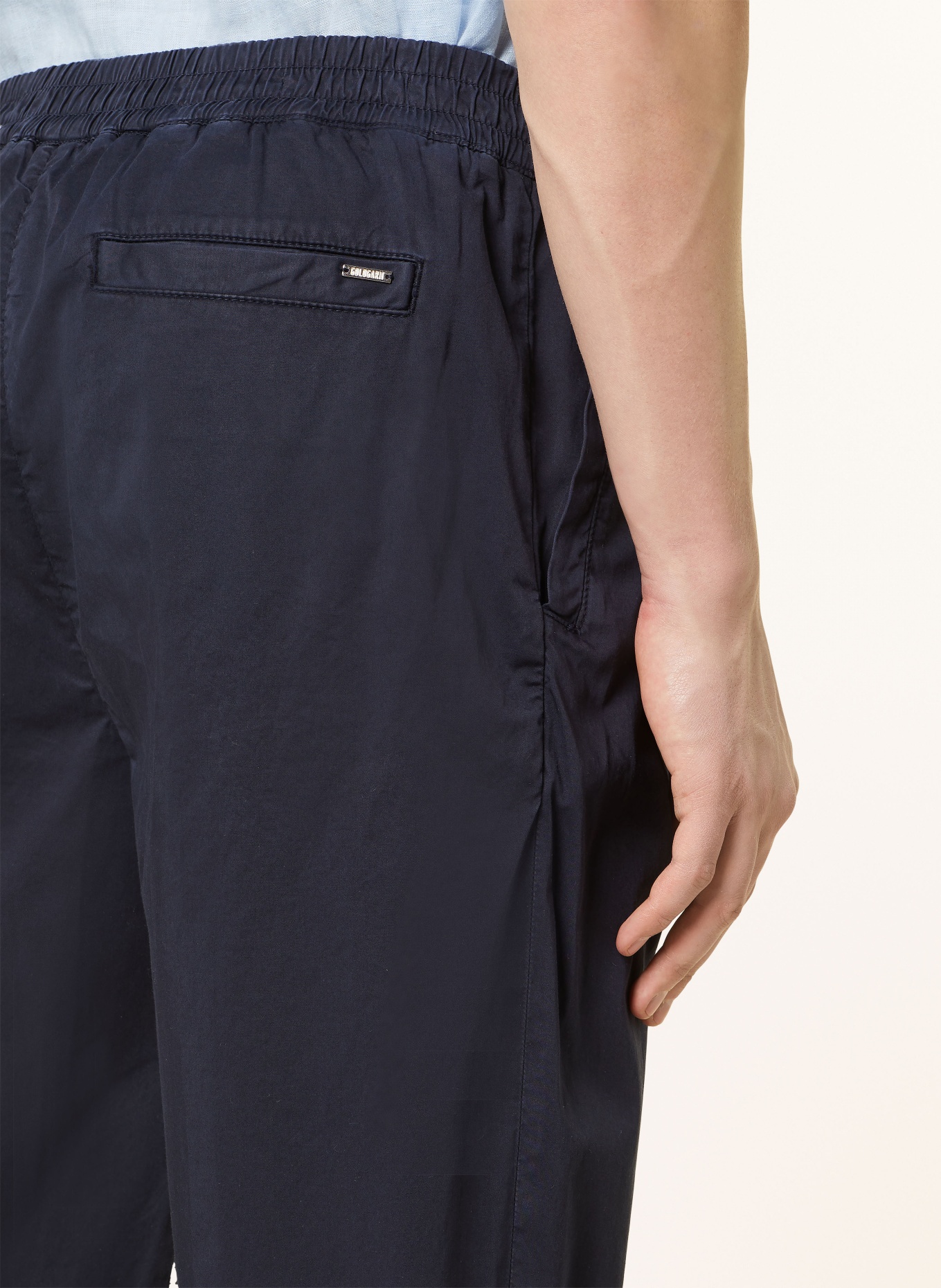 GOLDGARN DENIM Chinos NEW PAPI loose cropped fit: DARK BLUE