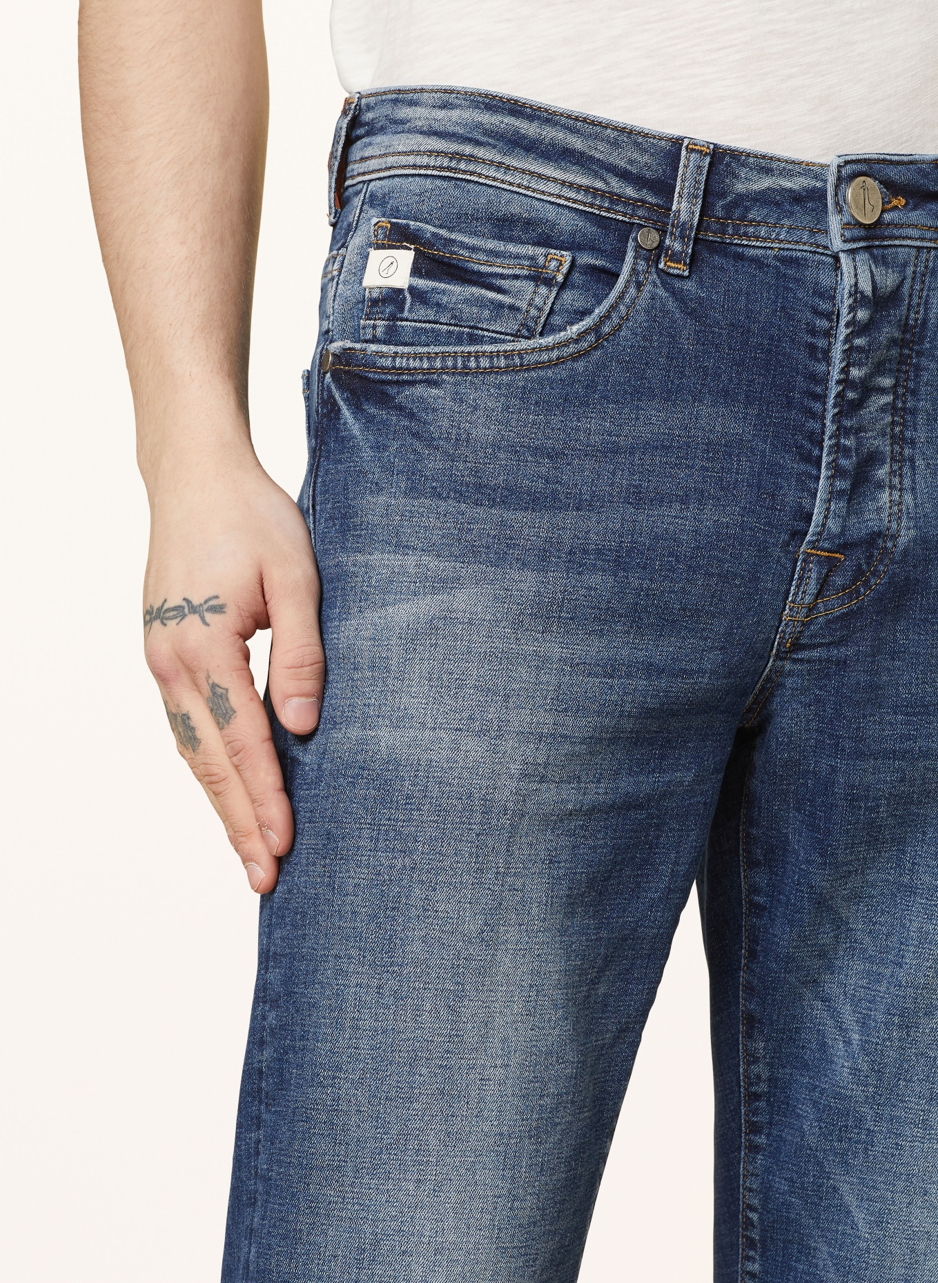 GOLDGARN DENIM Jeans U2 Tapered Fit, Farbe: 1090 midblue (Bild 5)