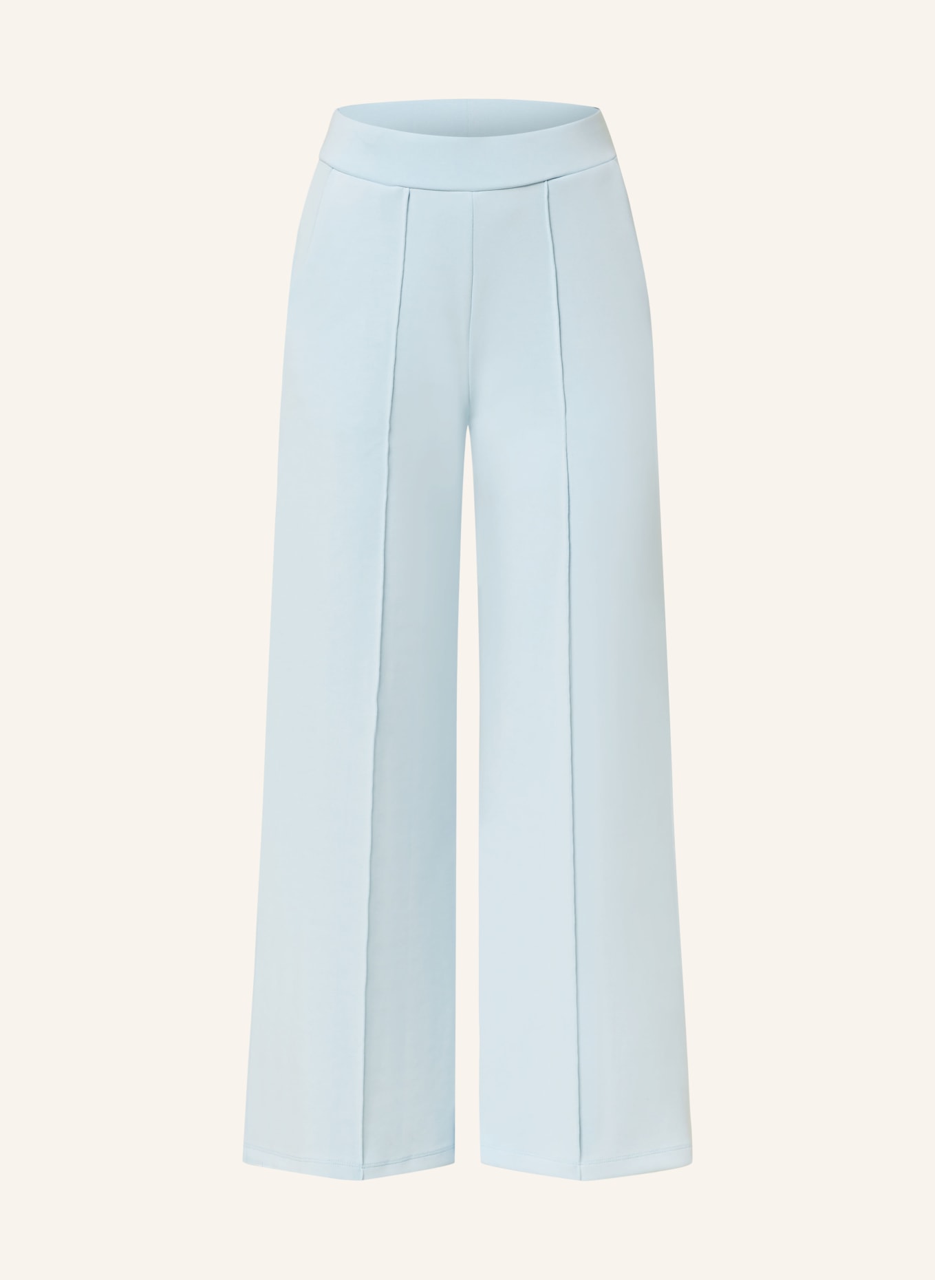 MRS & HUGS Wide leg trousers made of jersey, Color: LIGHT BLUE (Image 1)