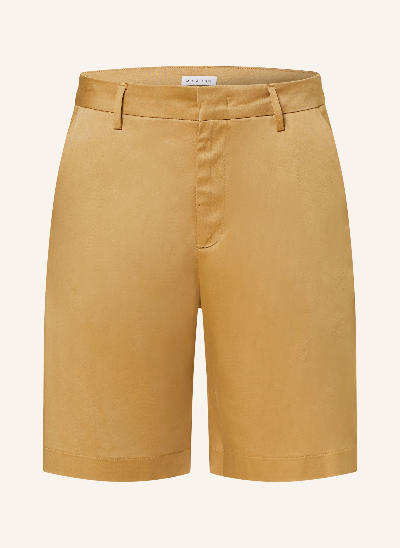 MRS & HUGS Satin shorts, Color: CAMEL (Image 1)