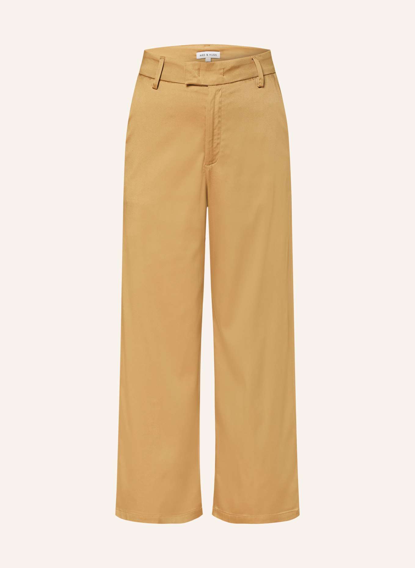 MRS & HUGS Satin trousers, Color: BEIGE (Image 1)