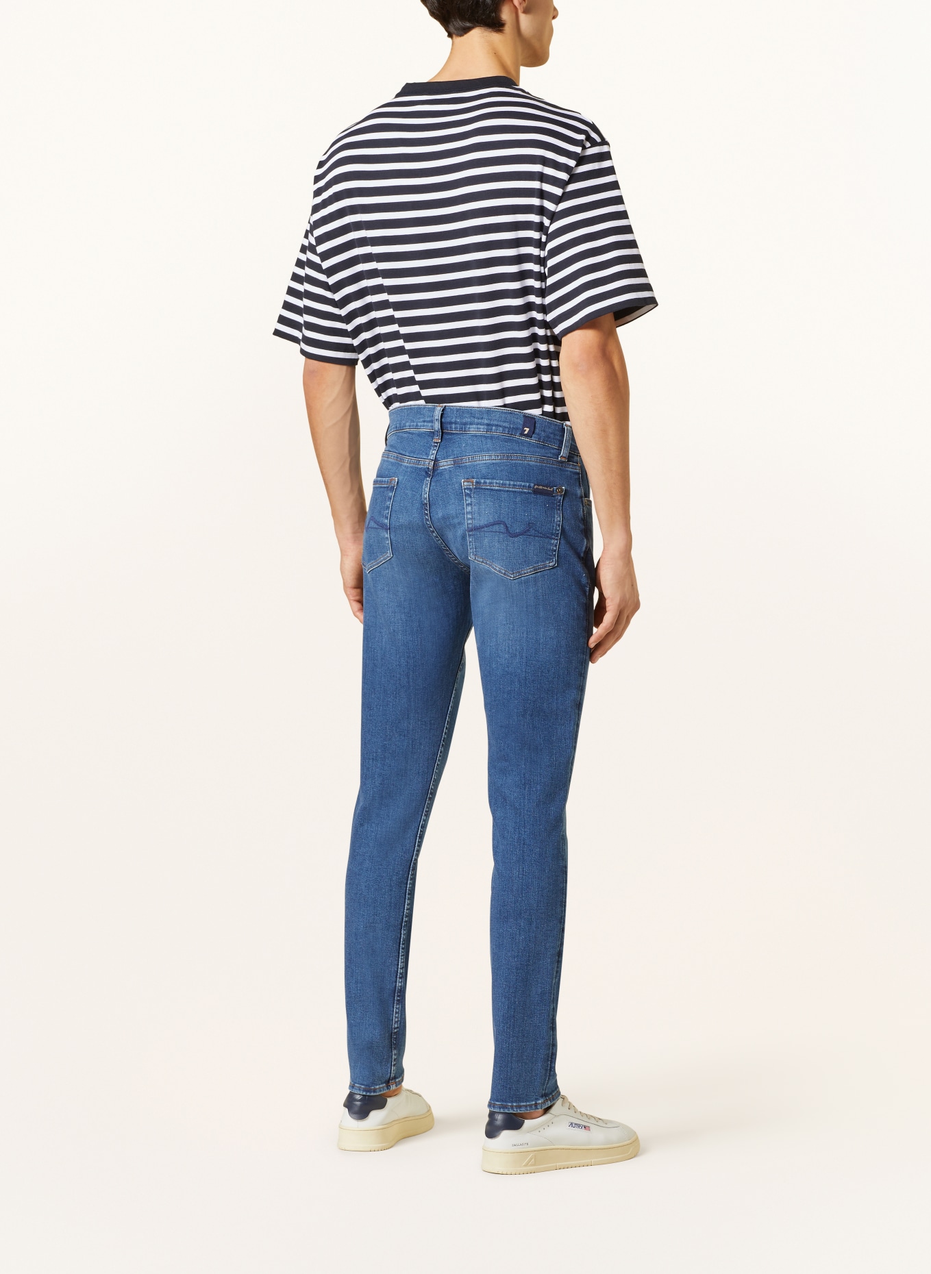 7 for all mankind Jeans SLIMMY Tapered Fit, Farbe: MID BLUE (Bild 3)