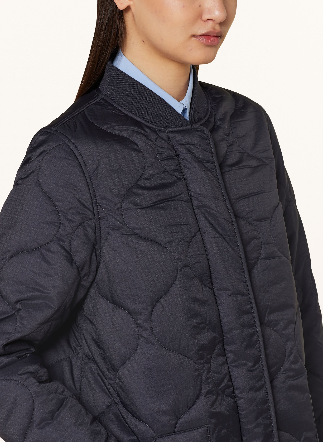 CLOSED Quilted coat, Color: DARK BLUE (Image 4)