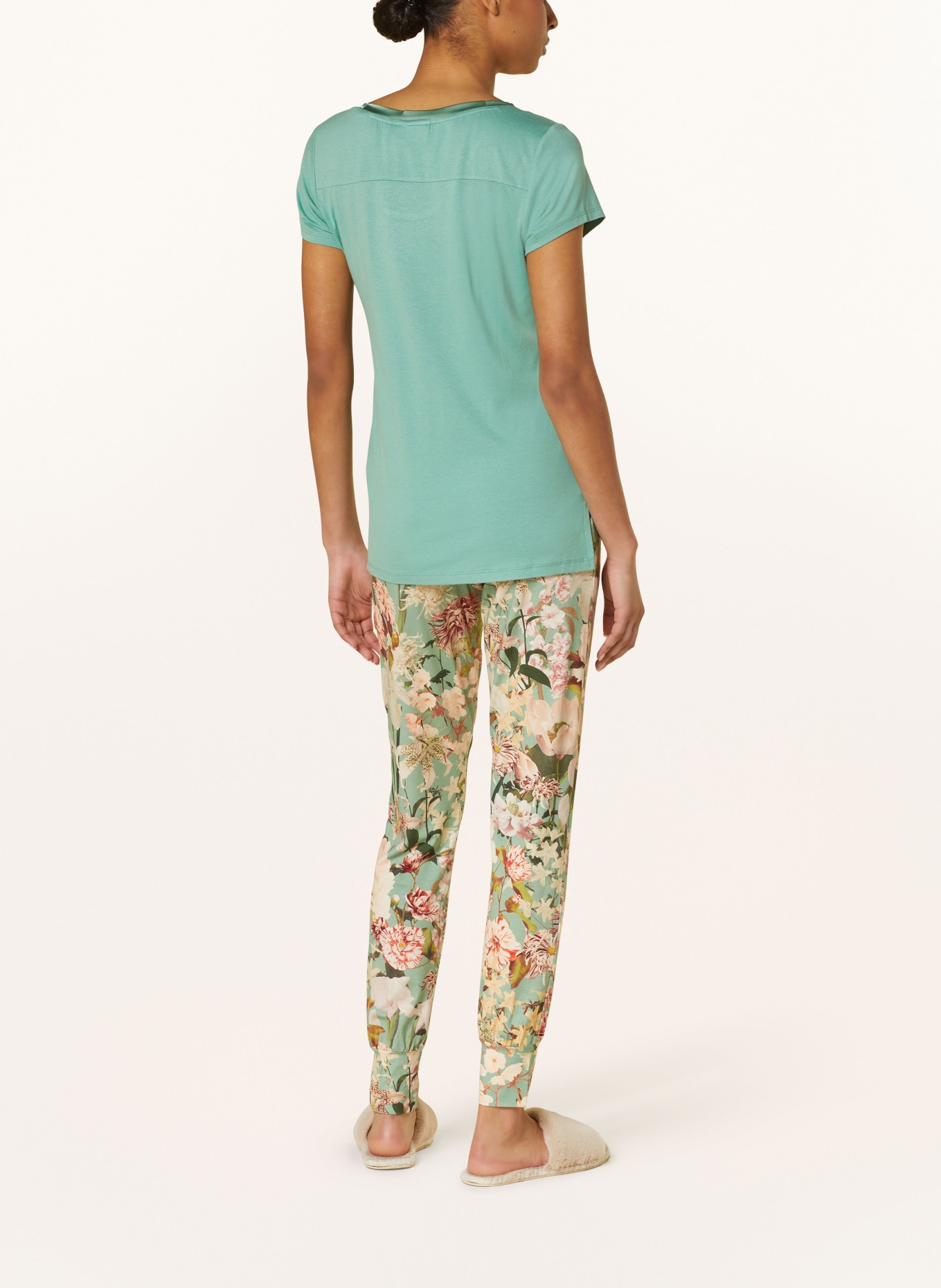 ESSENZA Pajama shirt LUYZA, Color: GREEN (Image 3)