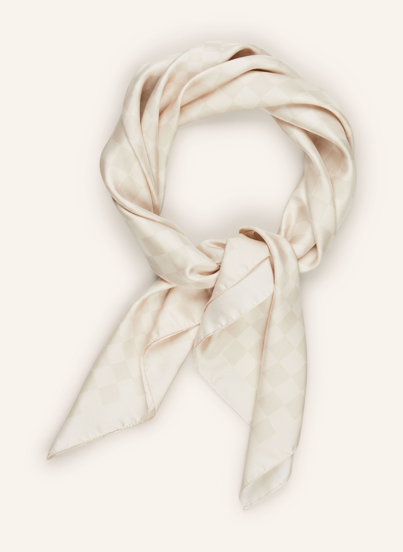 PRINZ Berlin Silk scarf ILLUSION, Color: CREAM (Image 2)