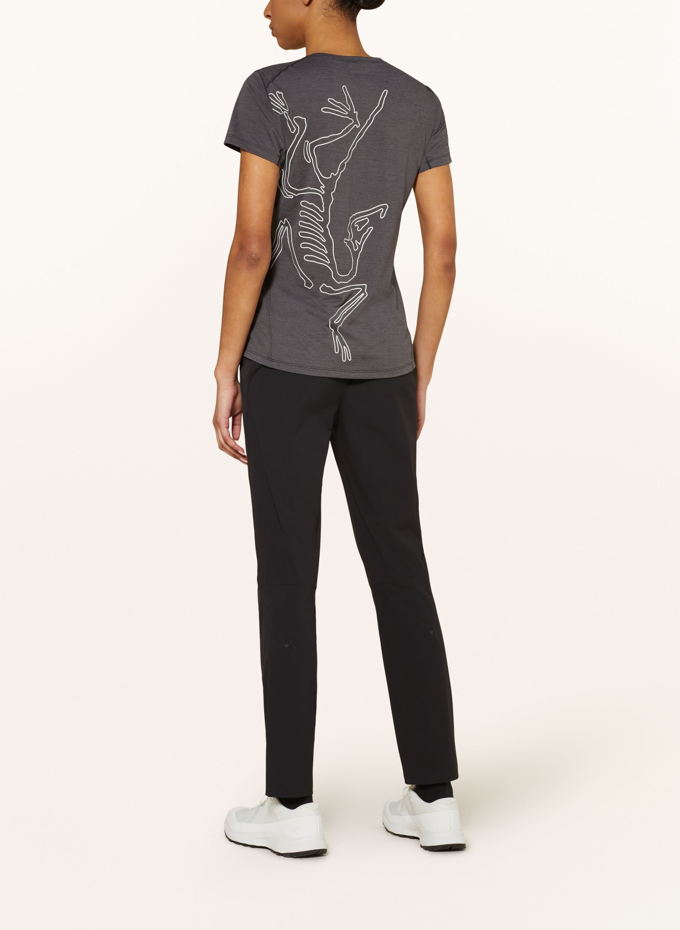 ARC'TERYX T-Shirt TAEMA ARC‘BIRD, Farbe: DUNKELGRAU/ HELLGRAU (Bild 3)