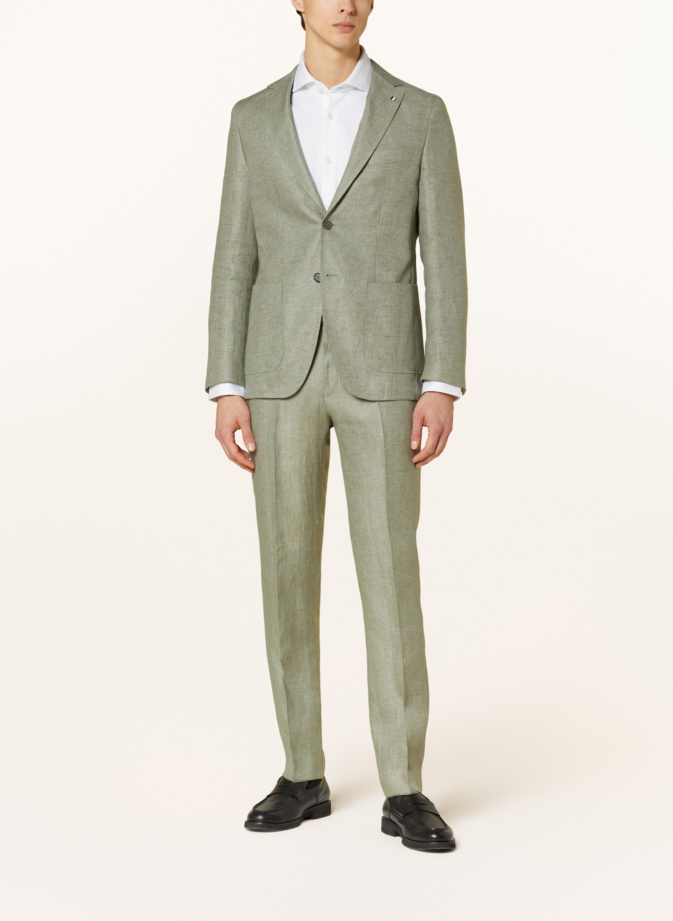BOSS Suit jacket JAYE regular fit with linen, Color: 330 LIGHT/PASTEL GREEN (Image 2)