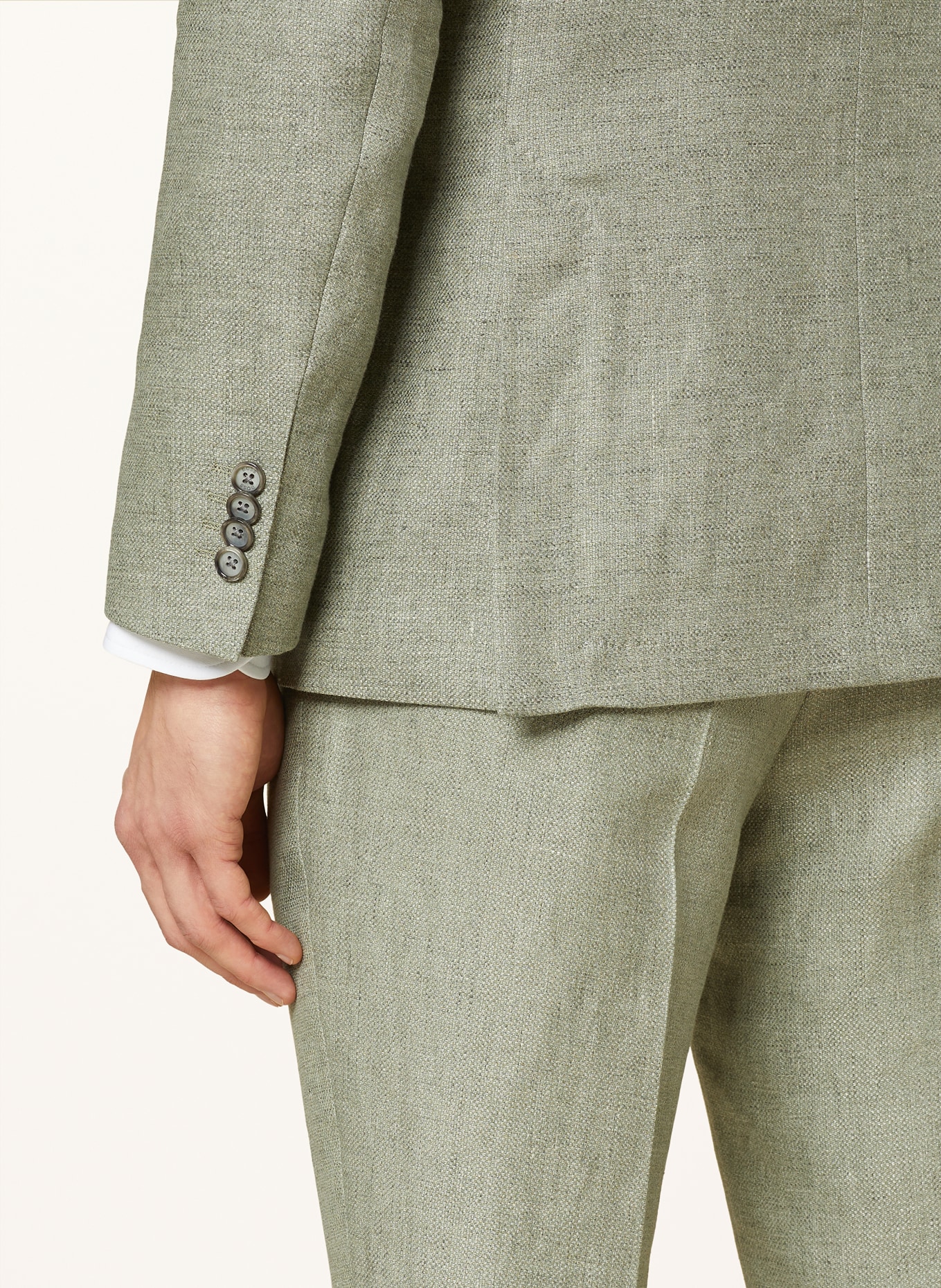 BOSS Suit jacket JAYE regular fit with linen, Color: 330 LIGHT/PASTEL GREEN (Image 6)