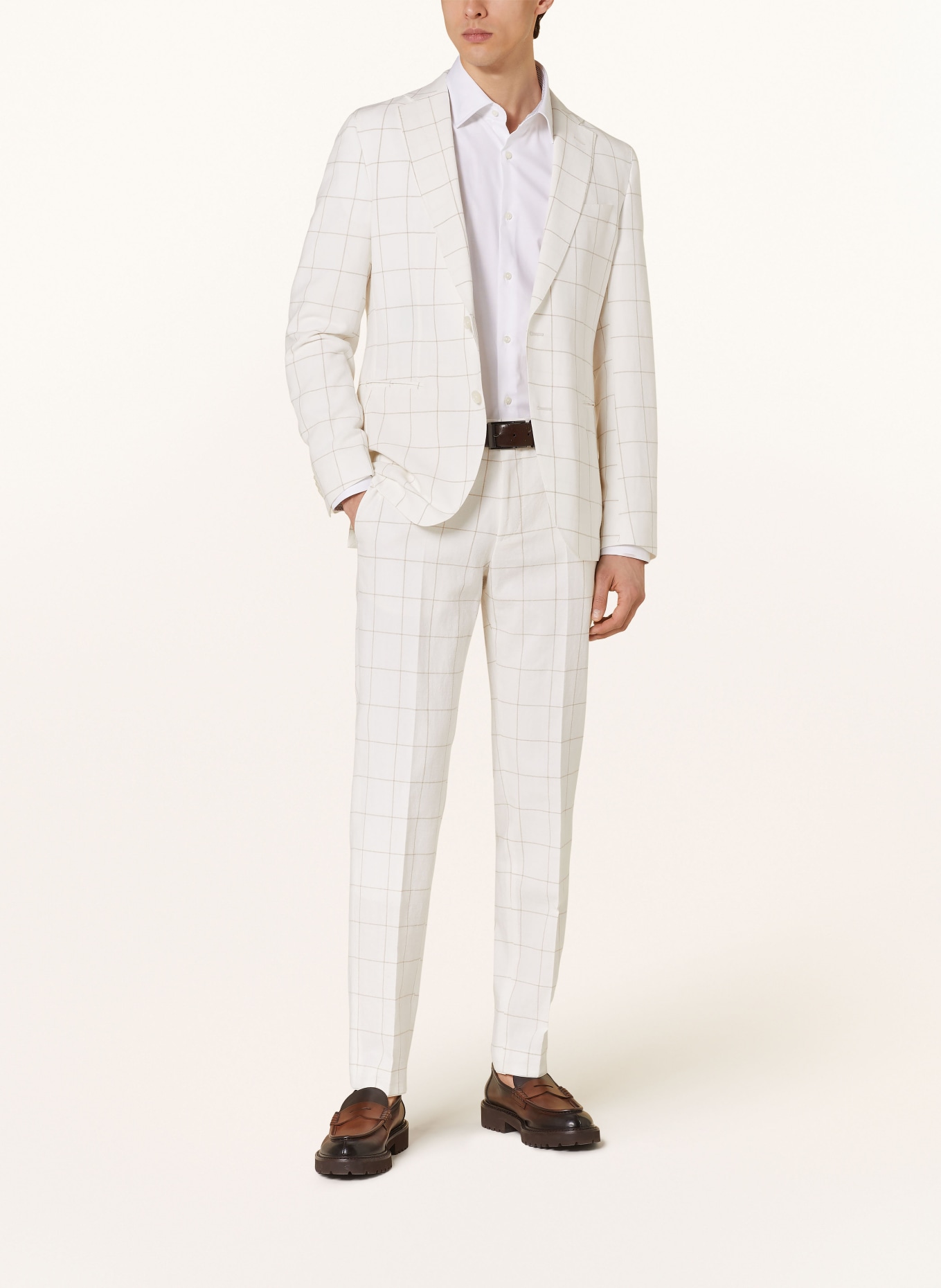 BOSS Oblekové kalhoty GENIUS Slim Fit, Barva: 100 WHITE (Obrázek 2)
