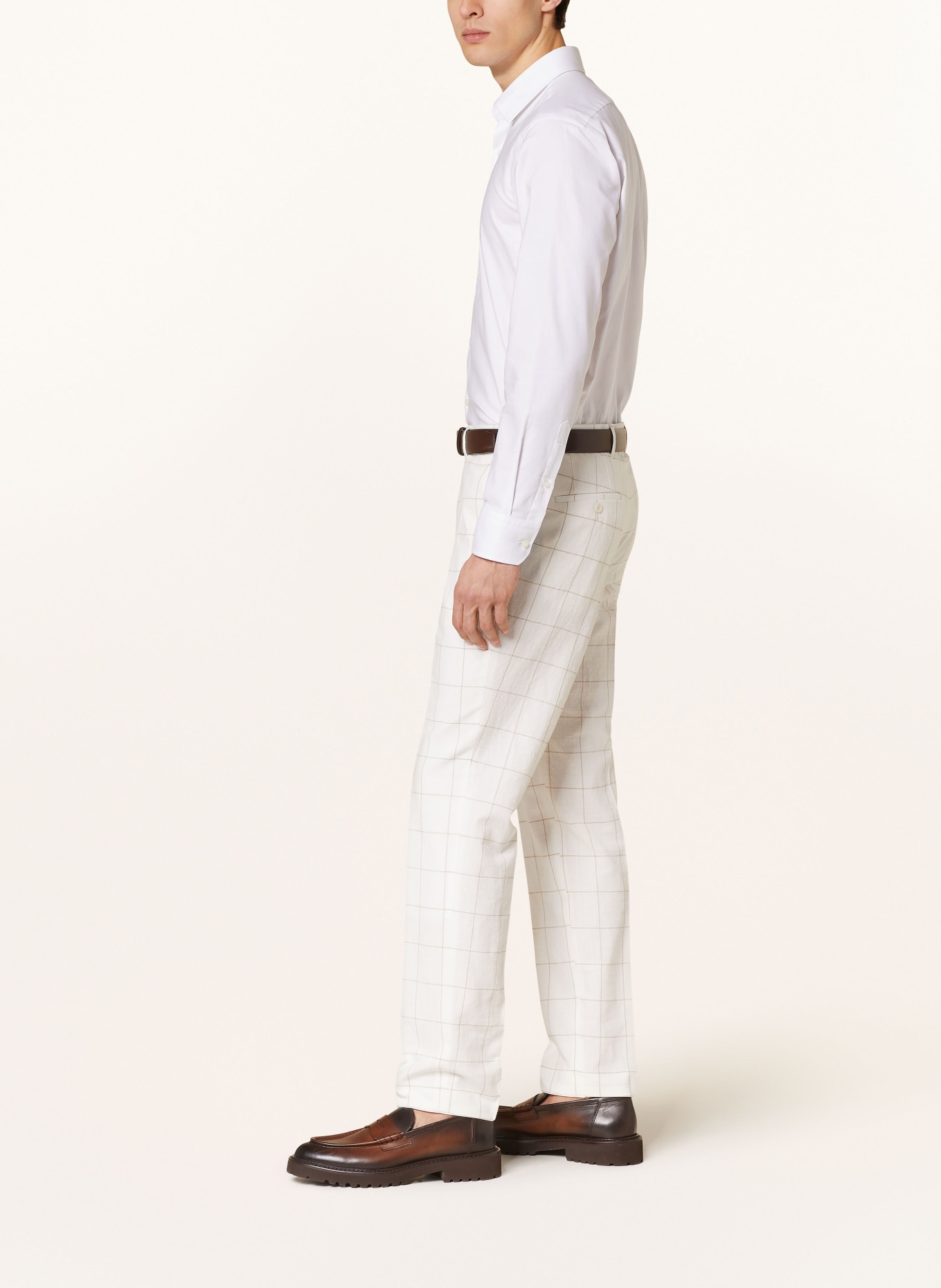 BOSS Spodnie garniturowe GENIUS slim fit, Kolor: 100 WHITE (Obrazek 5)