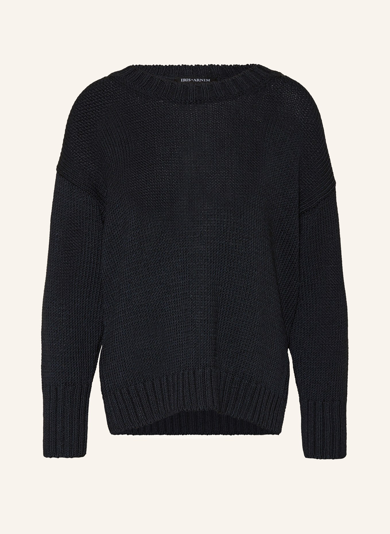 IRIS von ARNIM Sweater PANDORI with silk, Color: BLACK (Image 1)
