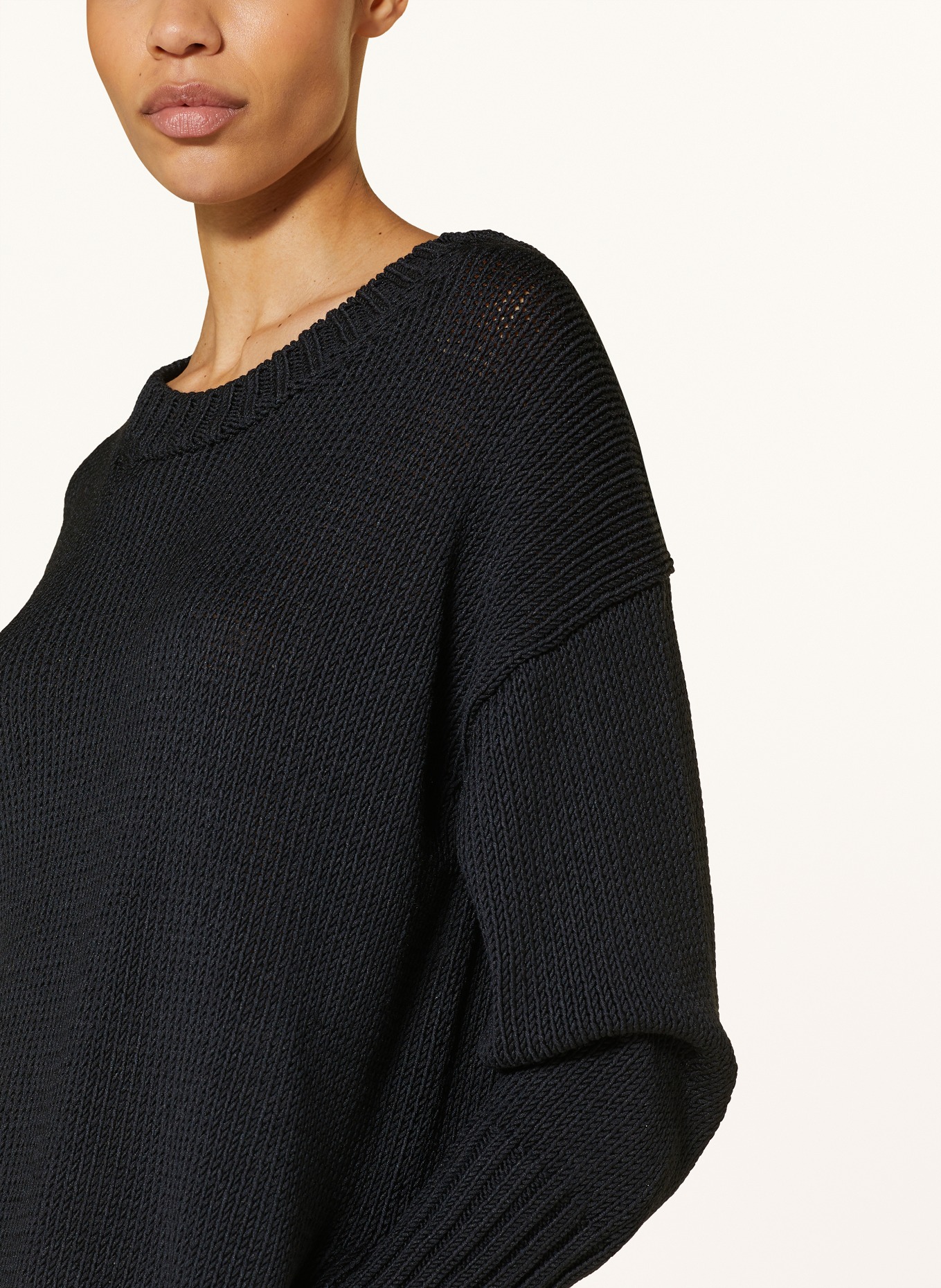 IRIS von ARNIM Sweater PANDORI with silk, Color: BLACK (Image 4)