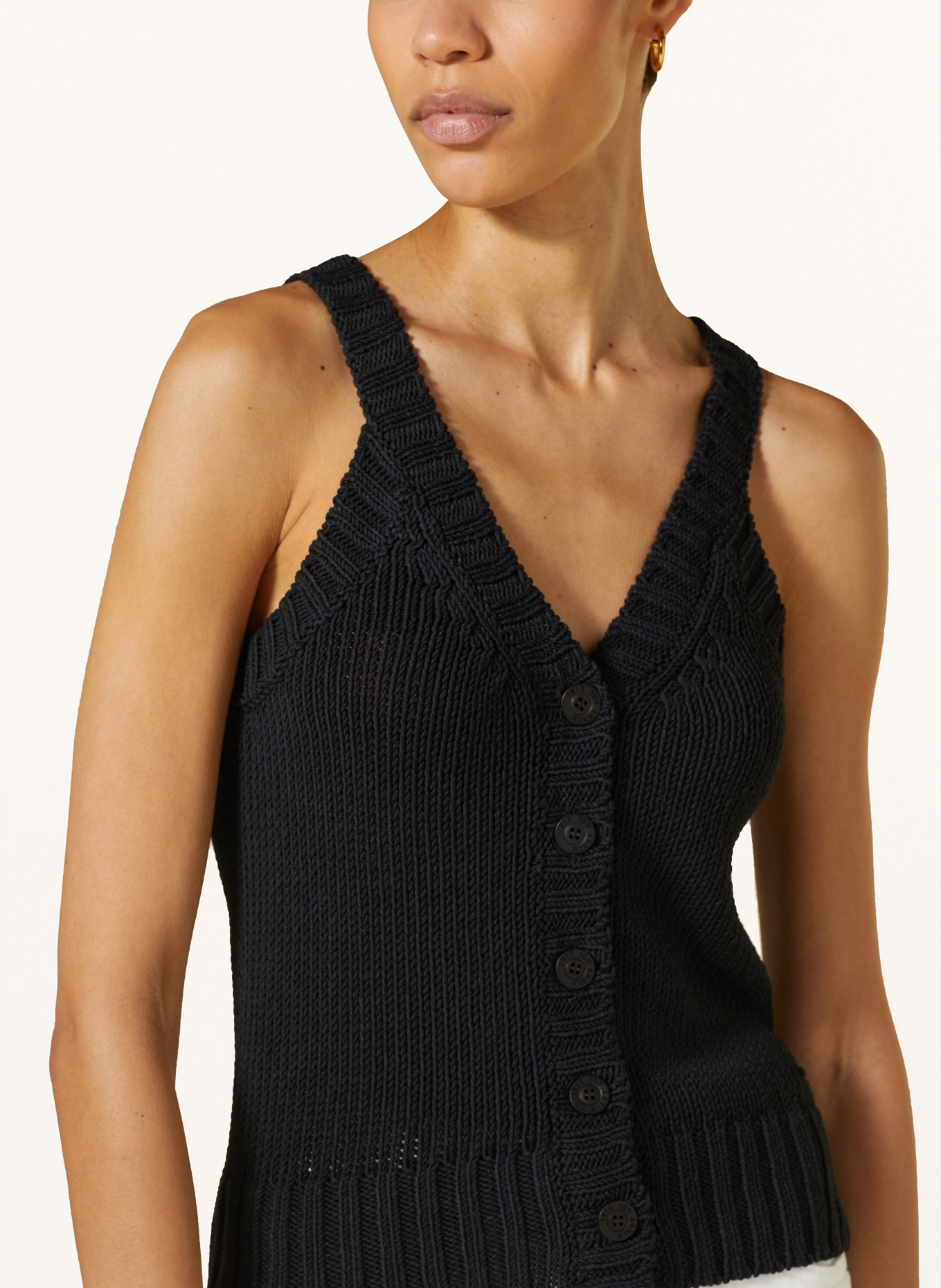 IRIS von ARNIM Knit top PANTEA with silk, Color: BLACK (Image 4)