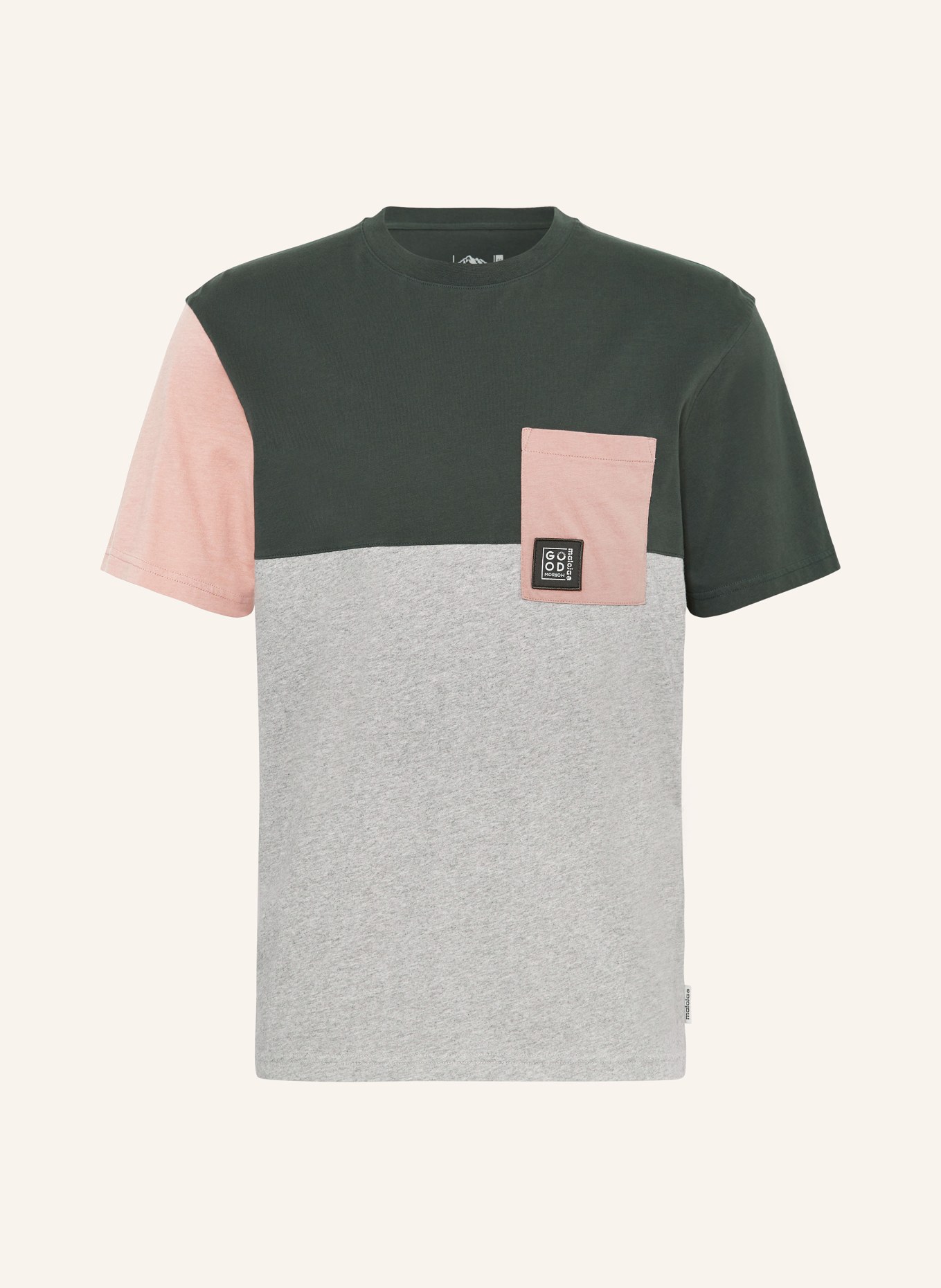 maloja T-Shirt SILSERM., Farbe: GRÜN/ GRAU/ HELLROT (Bild 1)
