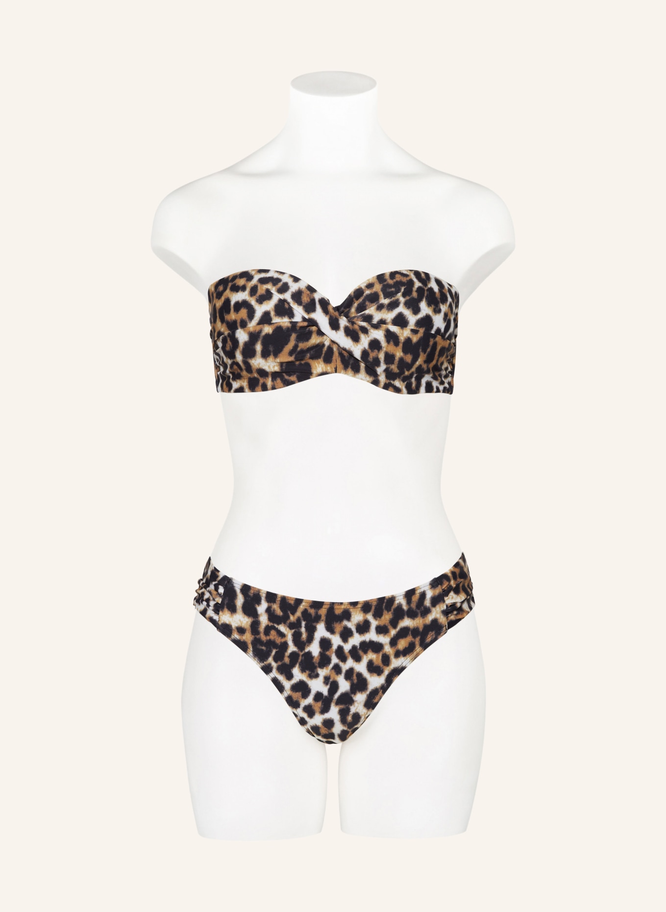 Hot Stuff Underwired bikini top, Color: BLACK/ BROWN/ CREAM (Image 4)