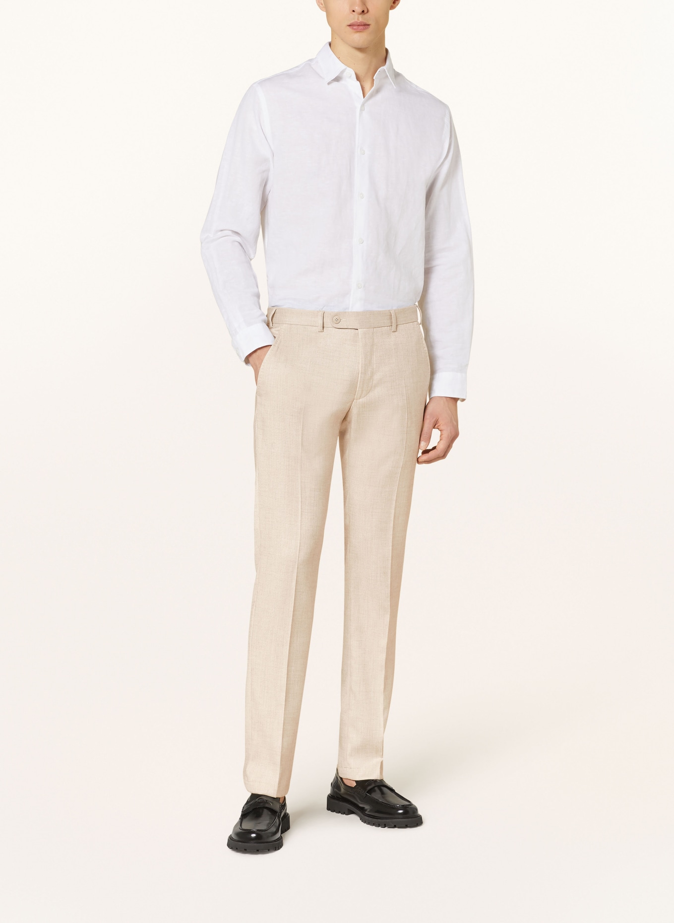 DIGEL Spodnie garniturowe SERGIO regular fit, Kolor: 76 BEIGE (Obrazek 3)