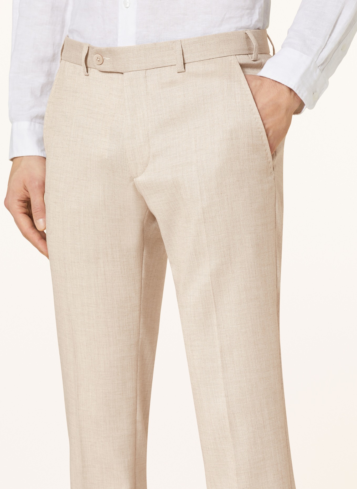 DIGEL Spodnie garniturowe SERGIO regular fit, Kolor: 76 BEIGE (Obrazek 6)