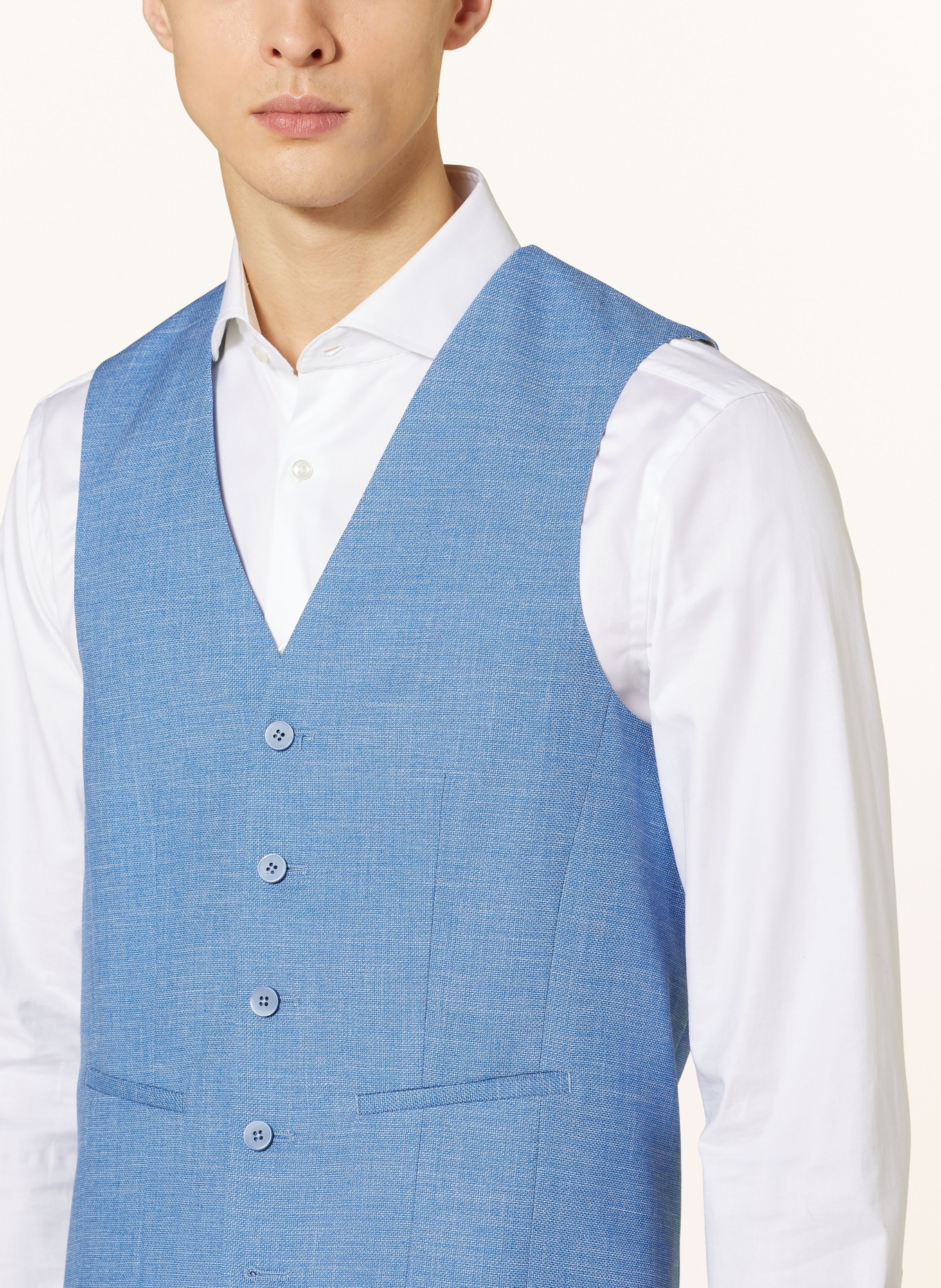DIGEL Suit vest EDGAR slim fit, Color: LIGHT BLUE (Image 5)
