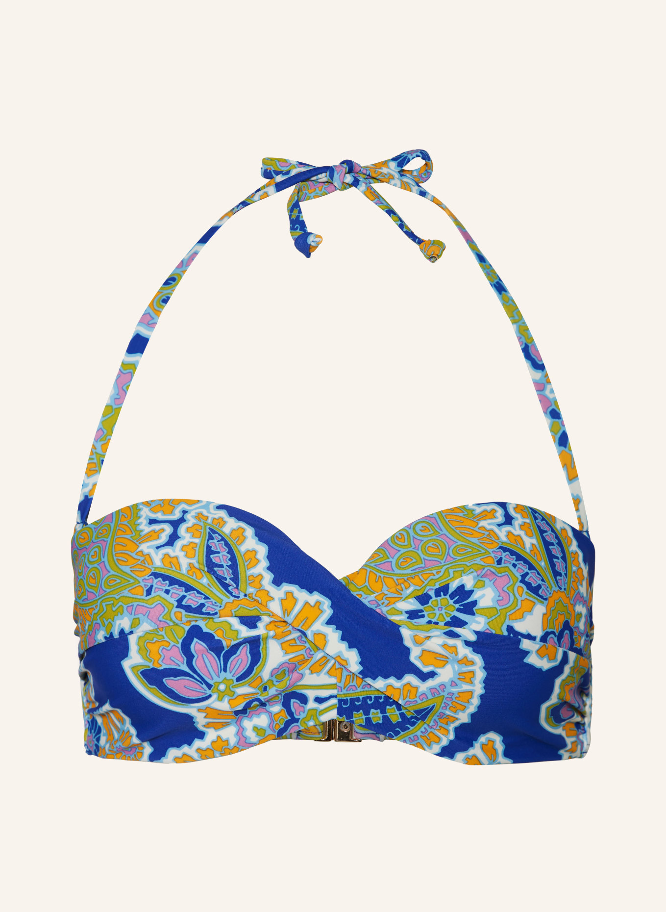 Hot Stuff Underwired bikini top, Color: BLUE/ OLIVE/ ORANGE (Image 1)