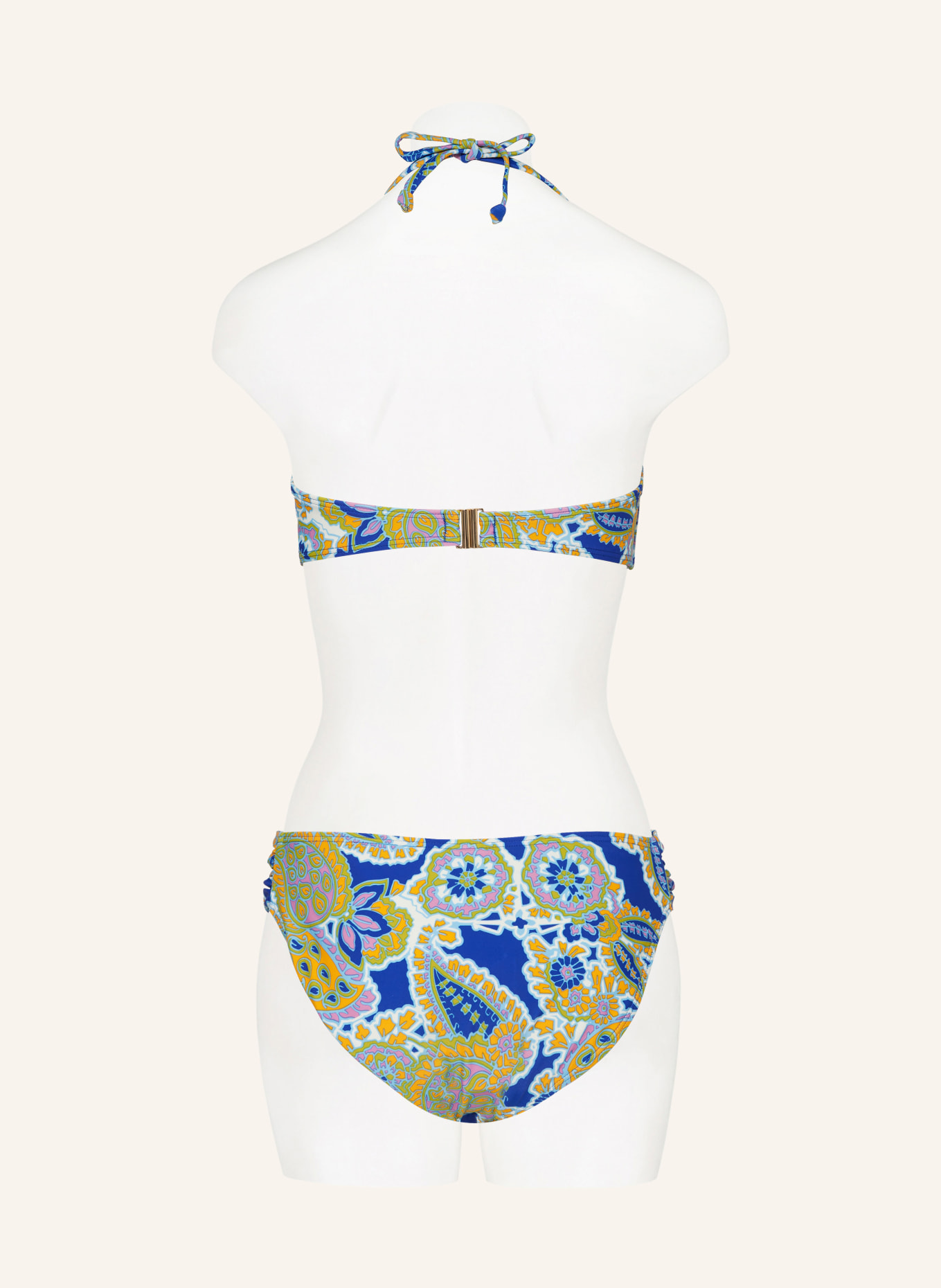 Hot Stuff Bügel-Bikini-Top, Farbe: BLAU/ OLIV/ ORANGE (Bild 3)