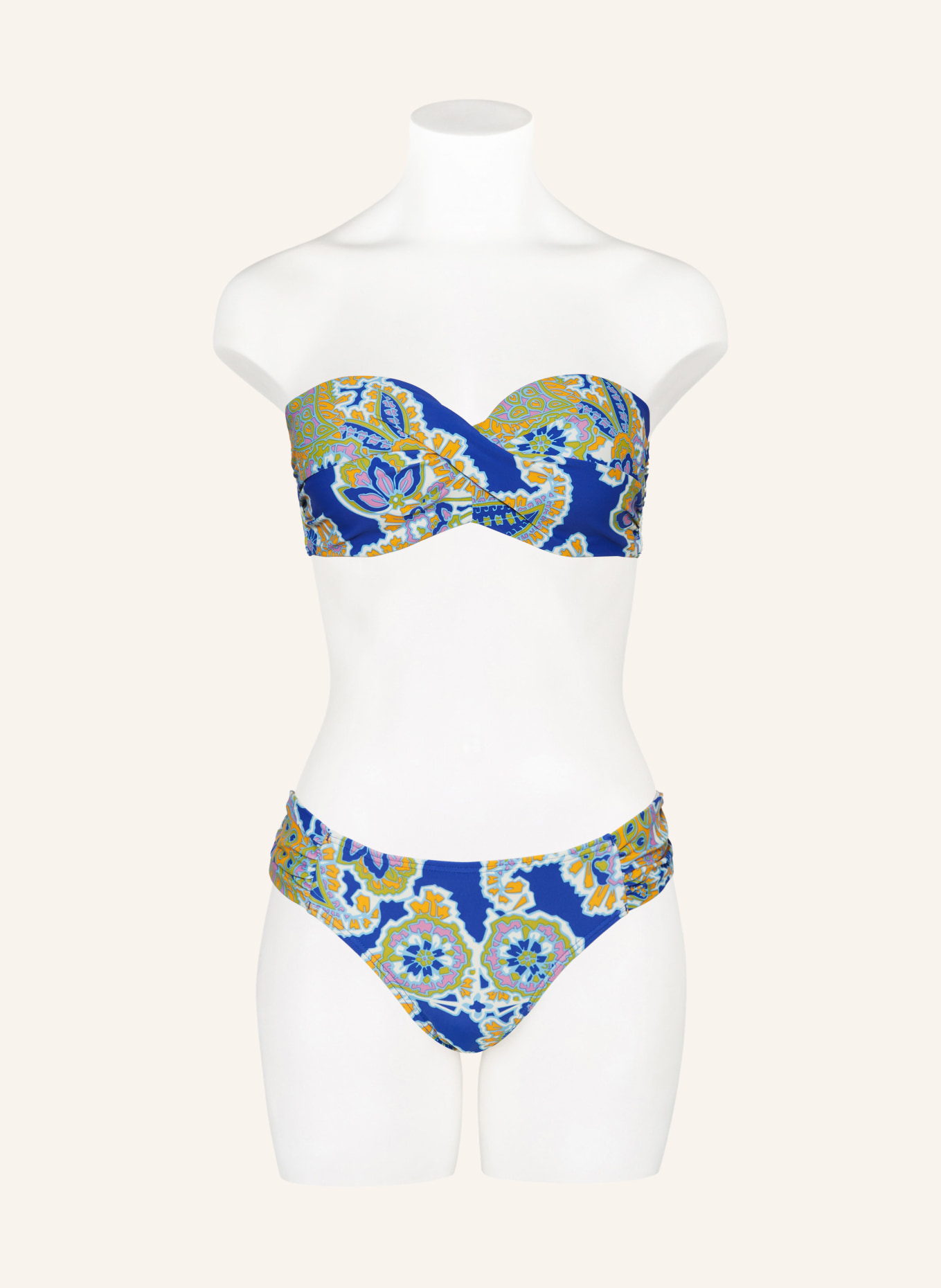 Hot Stuff Bügel-Bikini-Top, Farbe: BLAU/ OLIV/ ORANGE (Bild 4)