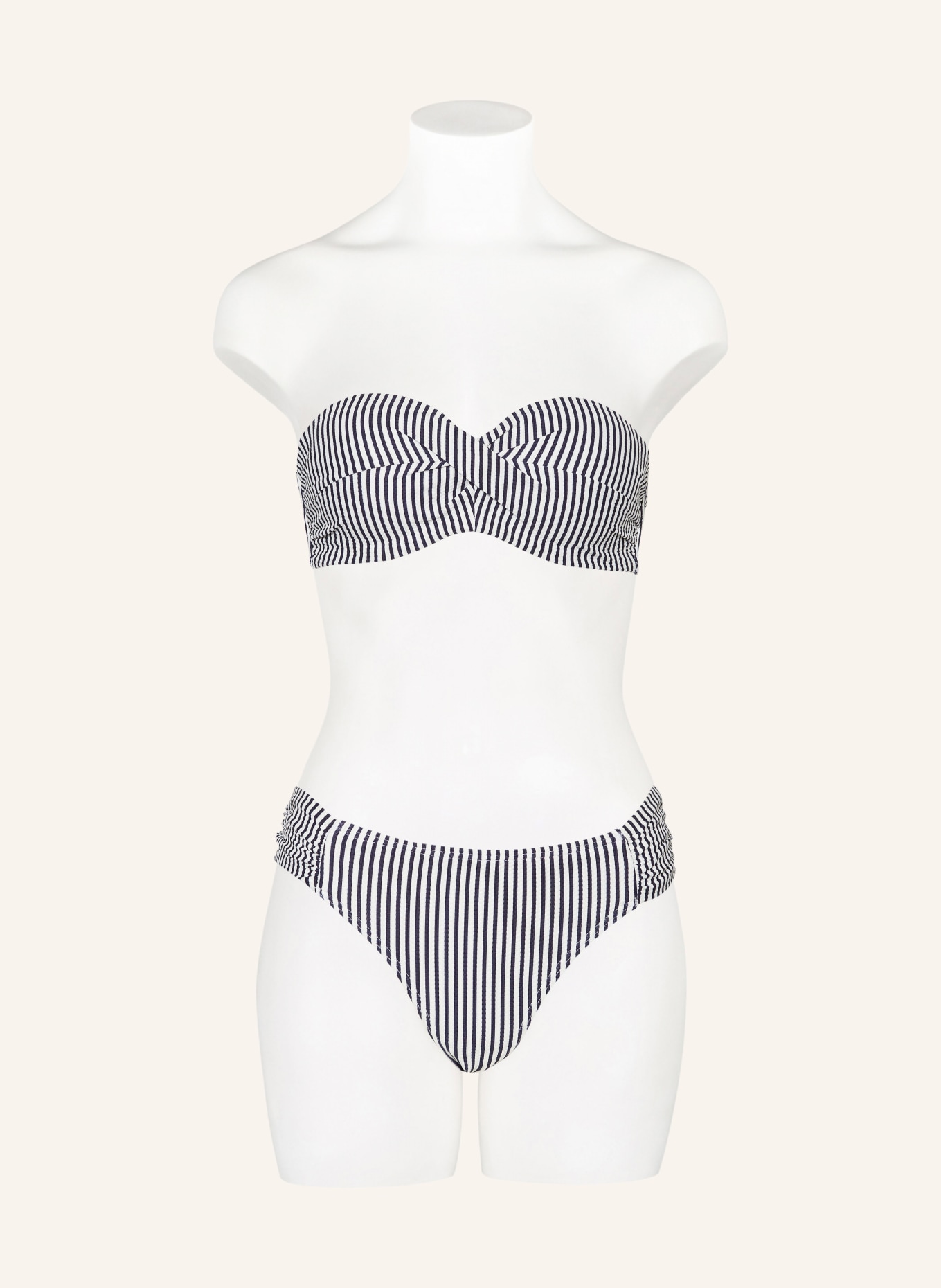 Hot Stuff Underwired bikini top, Color: DARK BLUE/ WHITE (Image 4)