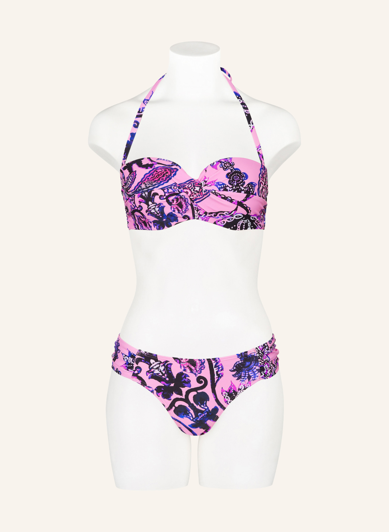 Hot Stuff Underwired bikini top, Color: PINK/ BLACK/ PURPLE (Image 2)