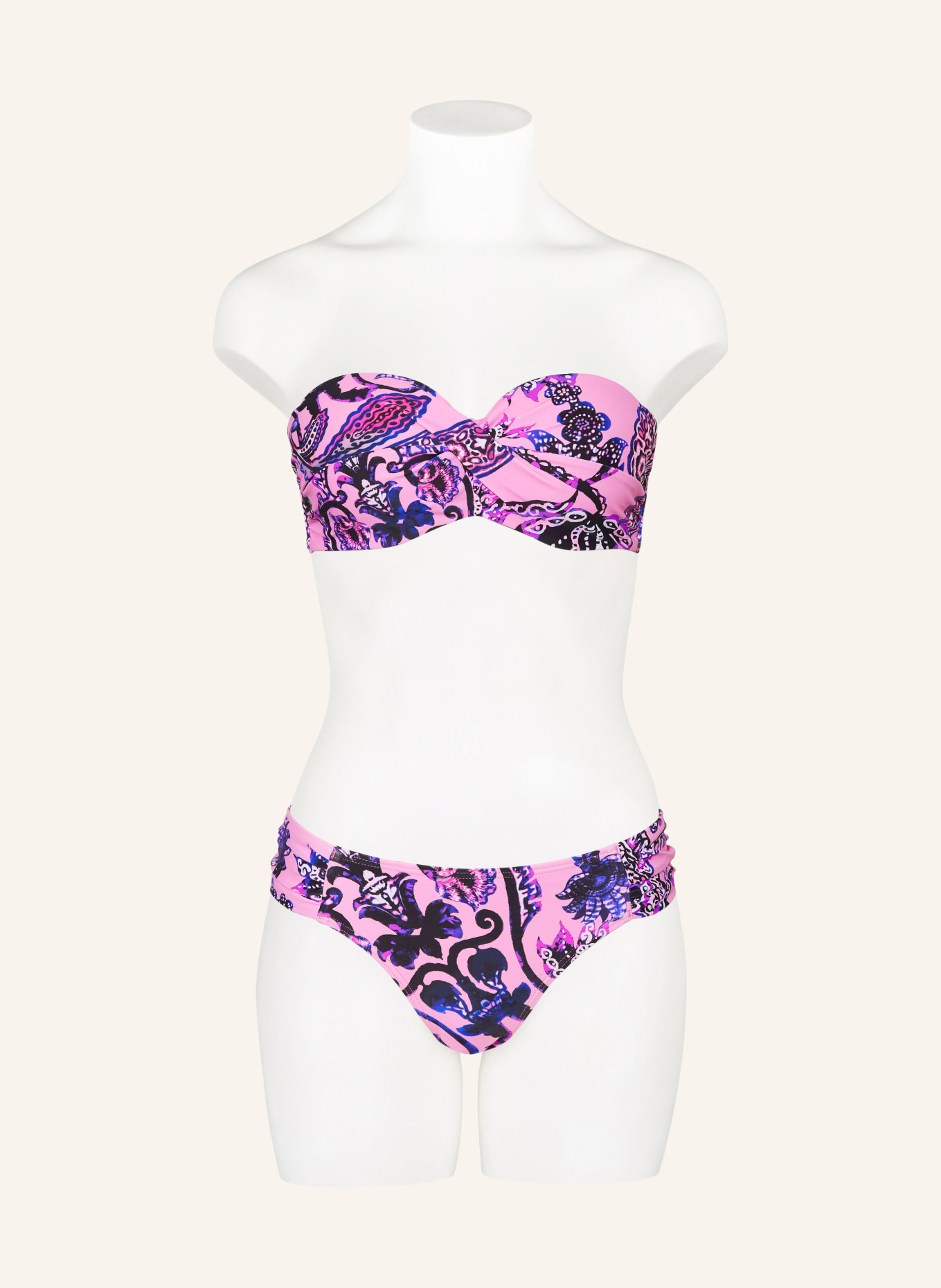 Hot Stuff Underwired bikini top, Color: PINK/ BLACK/ PURPLE (Image 4)