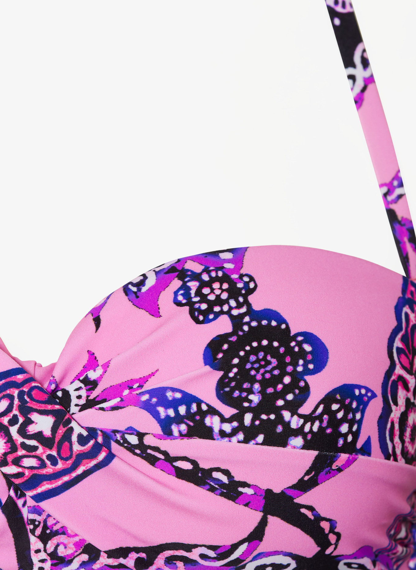 Hot Stuff Underwired bikini top, Color: PINK/ BLACK/ PURPLE (Image 6)