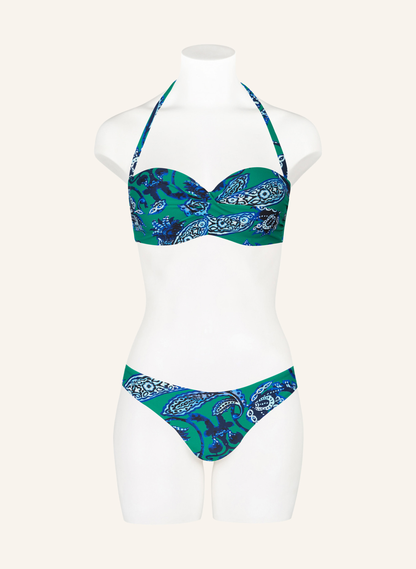 Hot Stuff Underwired bikini top, Color: GREEN/ DARK BLUE/ LIGHT BLUE (Image 2)