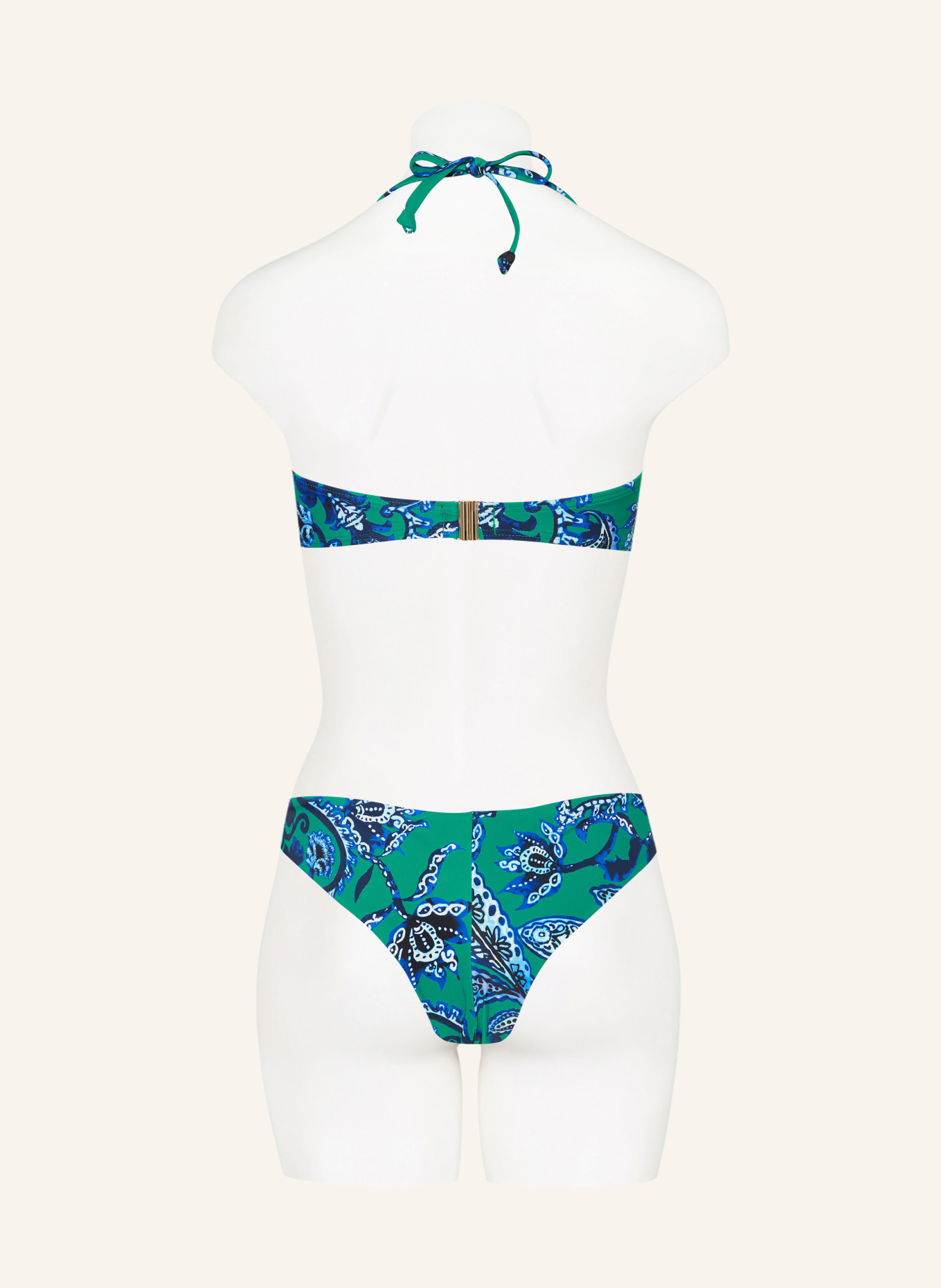 Hot Stuff Bügel-Bikini-Top, Farbe: GRÜN/ DUNKELBLAU/ HELLBLAU (Bild 3)