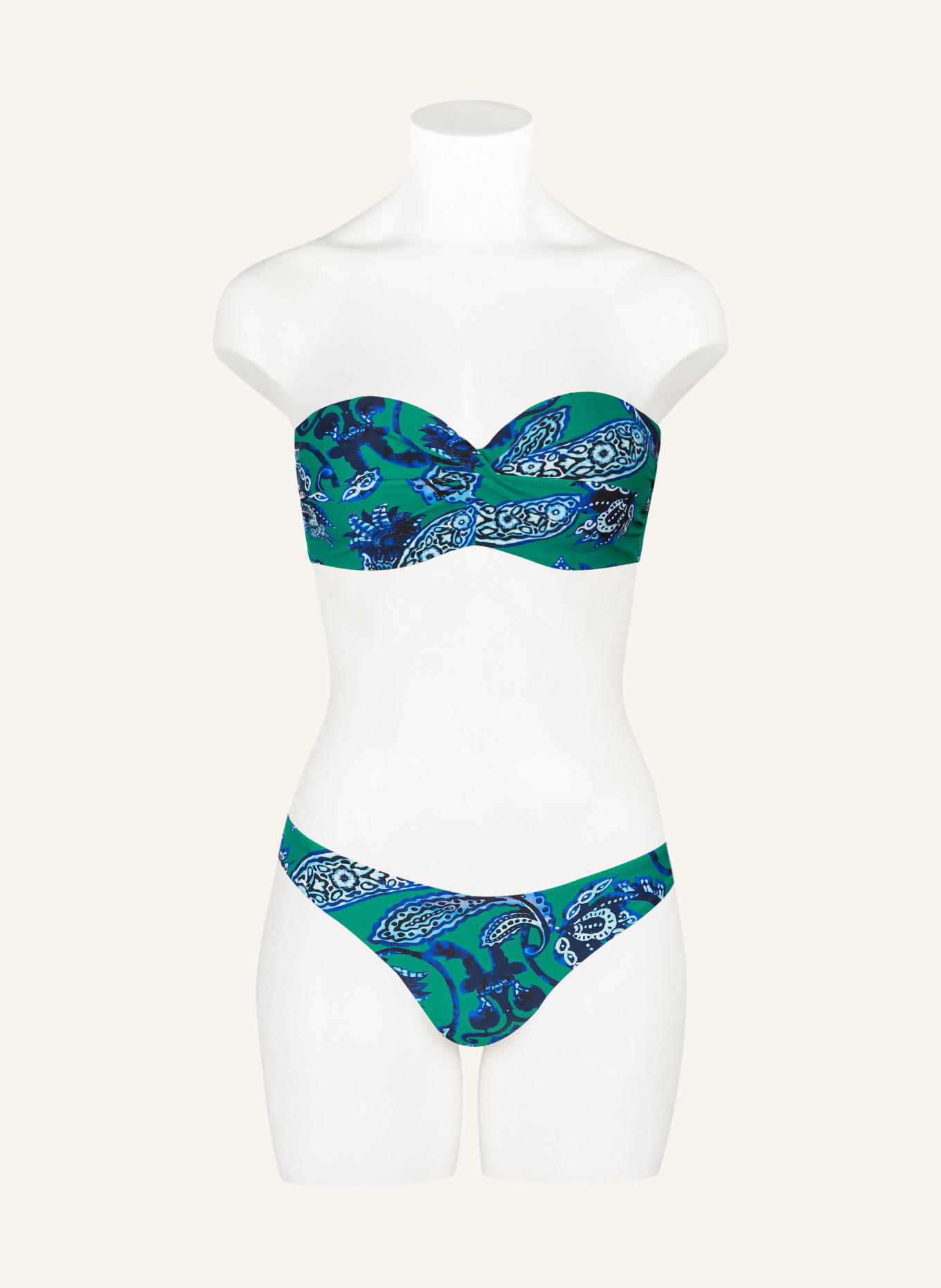Hot Stuff Underwired bikini top, Color: GREEN/ DARK BLUE/ LIGHT BLUE (Image 4)
