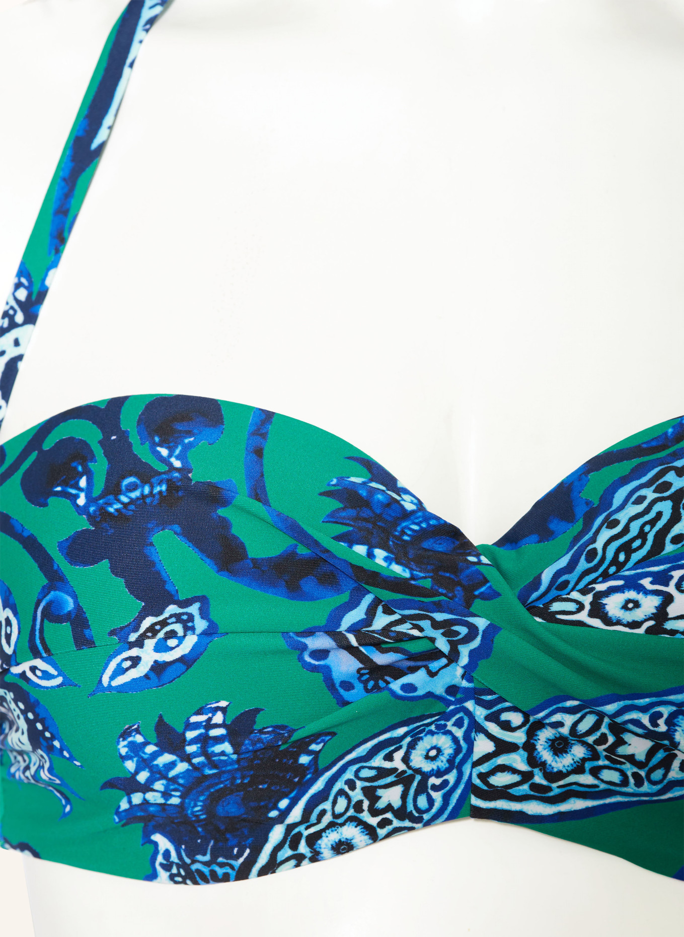 Hot Stuff Underwired bikini top, Color: GREEN/ DARK BLUE/ LIGHT BLUE (Image 6)