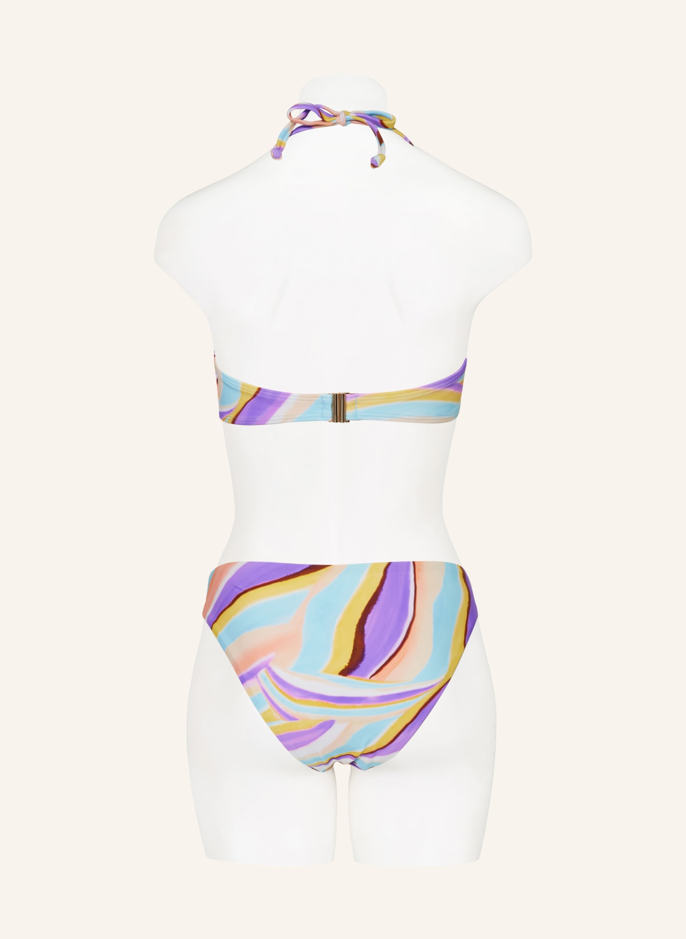 Hot Stuff Bügel-Bikini-Top, Farbe: HELLLILA/ HELLORANGE/ HELLBLAU (Bild 3)