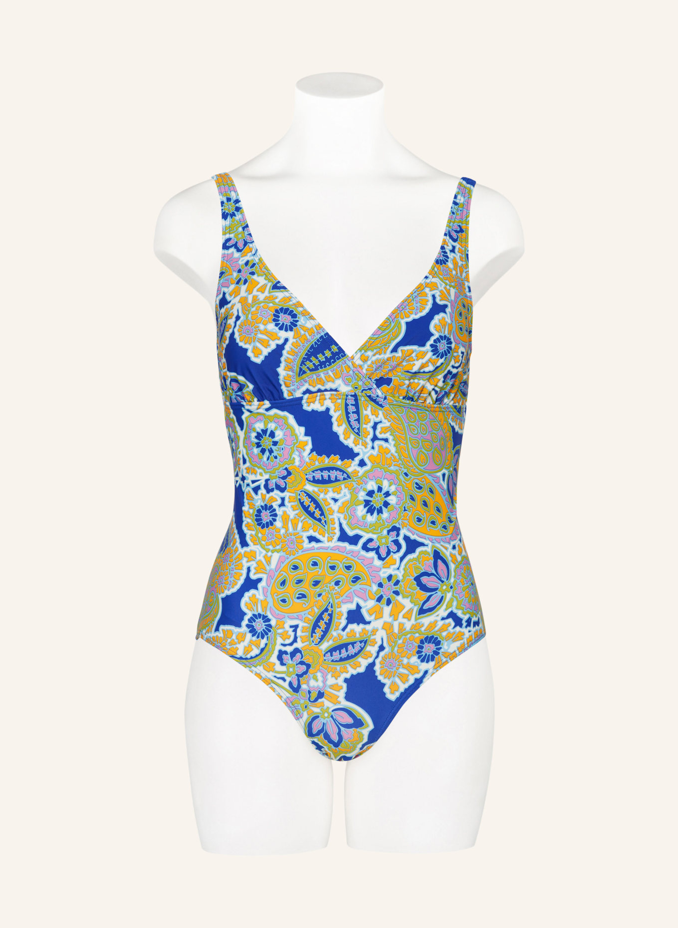 Hot Stuff Swimsuit, Color: BLUE/ OLIVE/ ORANGE (Image 2)
