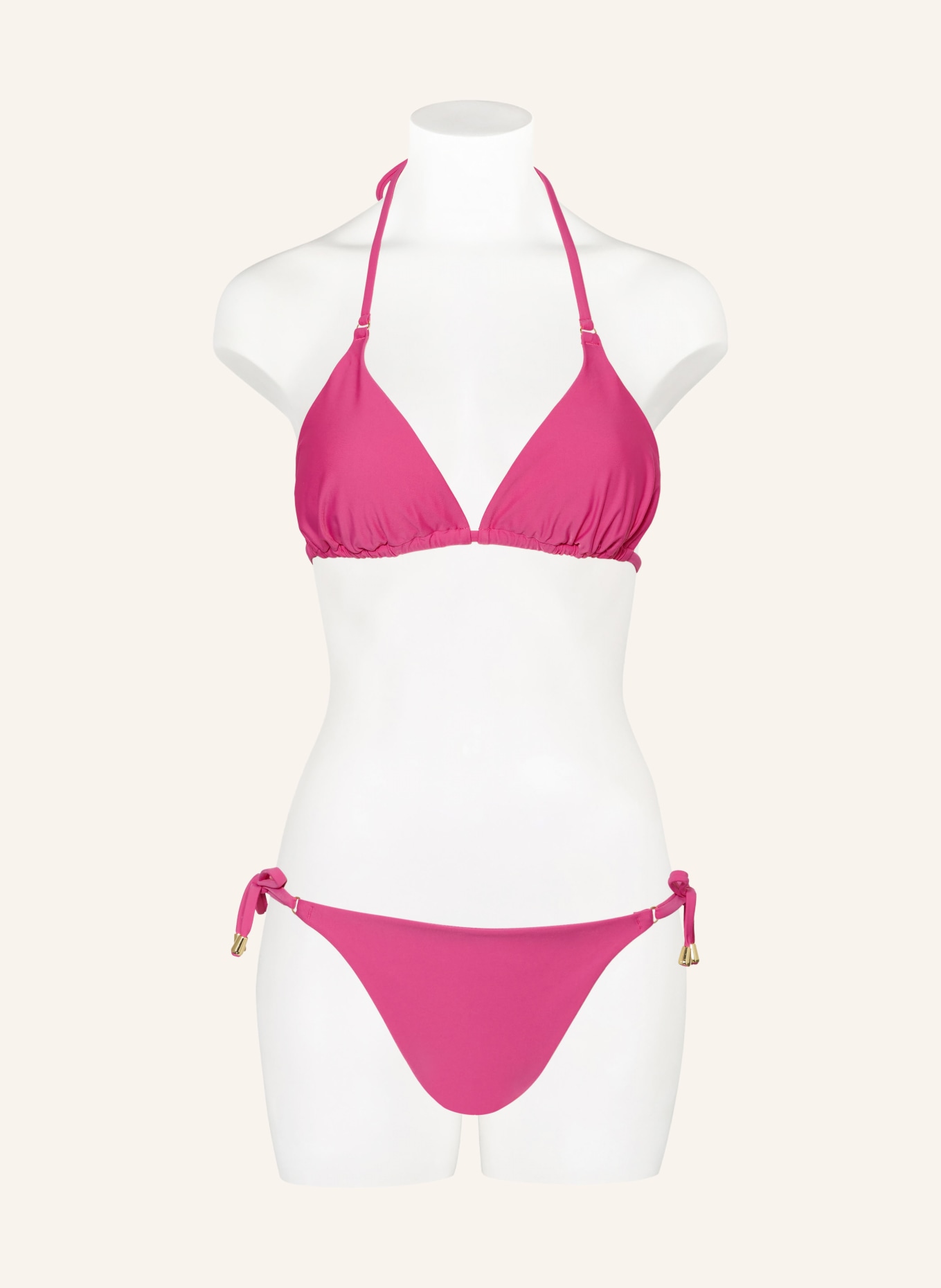 Hot Stuff Triangle bikini top, Color: PINK (Image 2)
