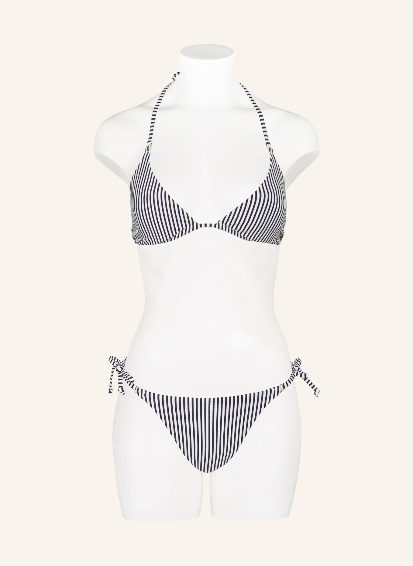 Hot Stuff Triangel-Bikini-Hose, Farbe: DUNKELBLAU/ WEISS (Bild 2)