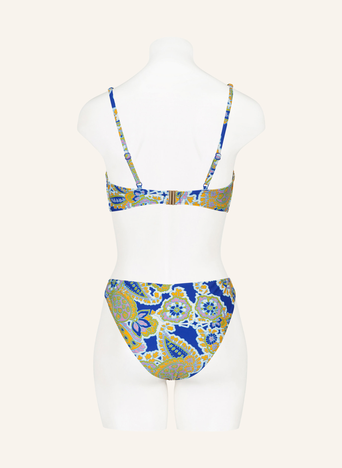 Hot Stuff Bralette bikini top, Color: BLUE/ OLIVE/ ORANGE (Image 3)