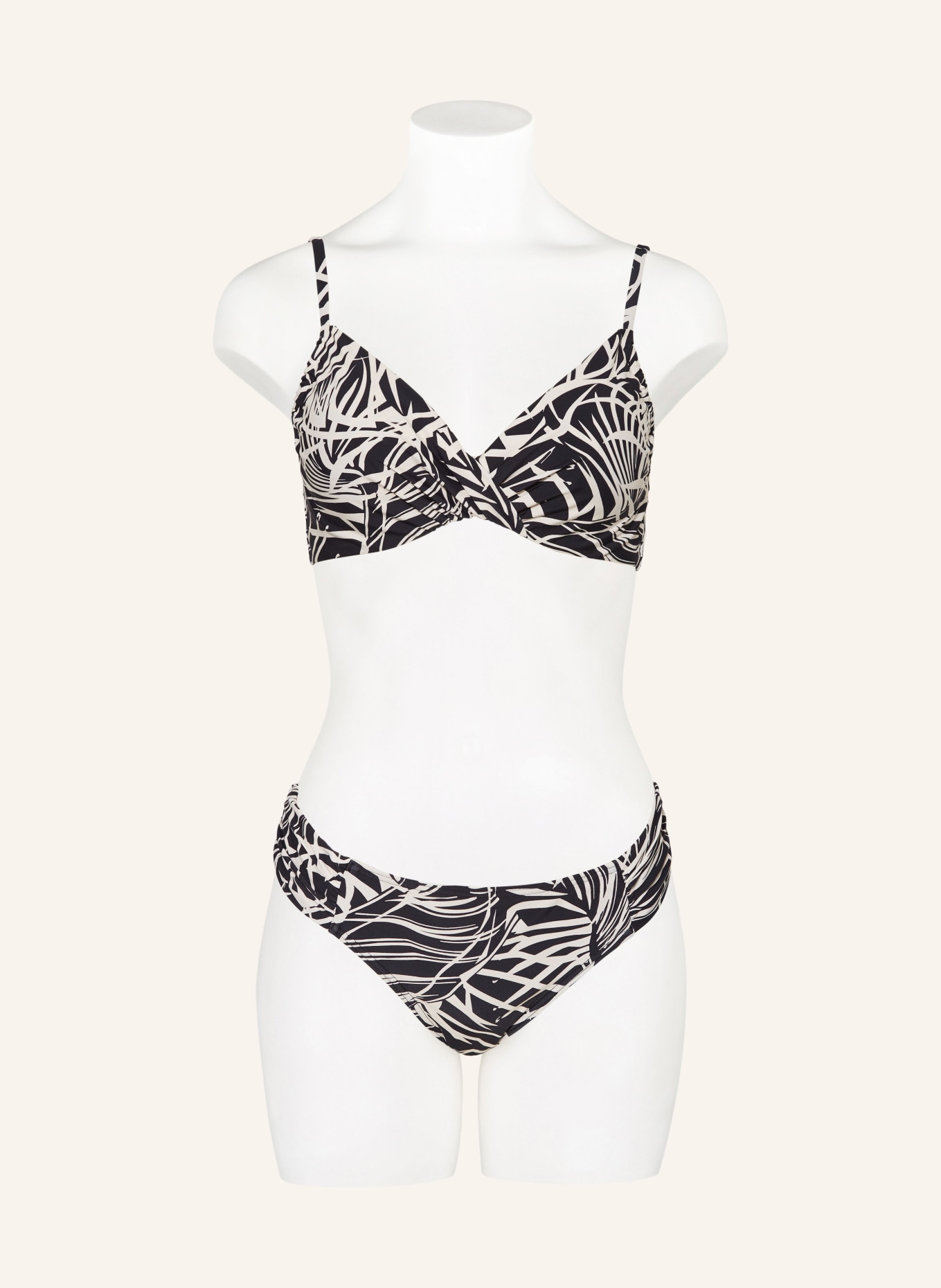 Hot Stuff Underwired bikini top, Color: BLACK/ CREAM (Image 2)