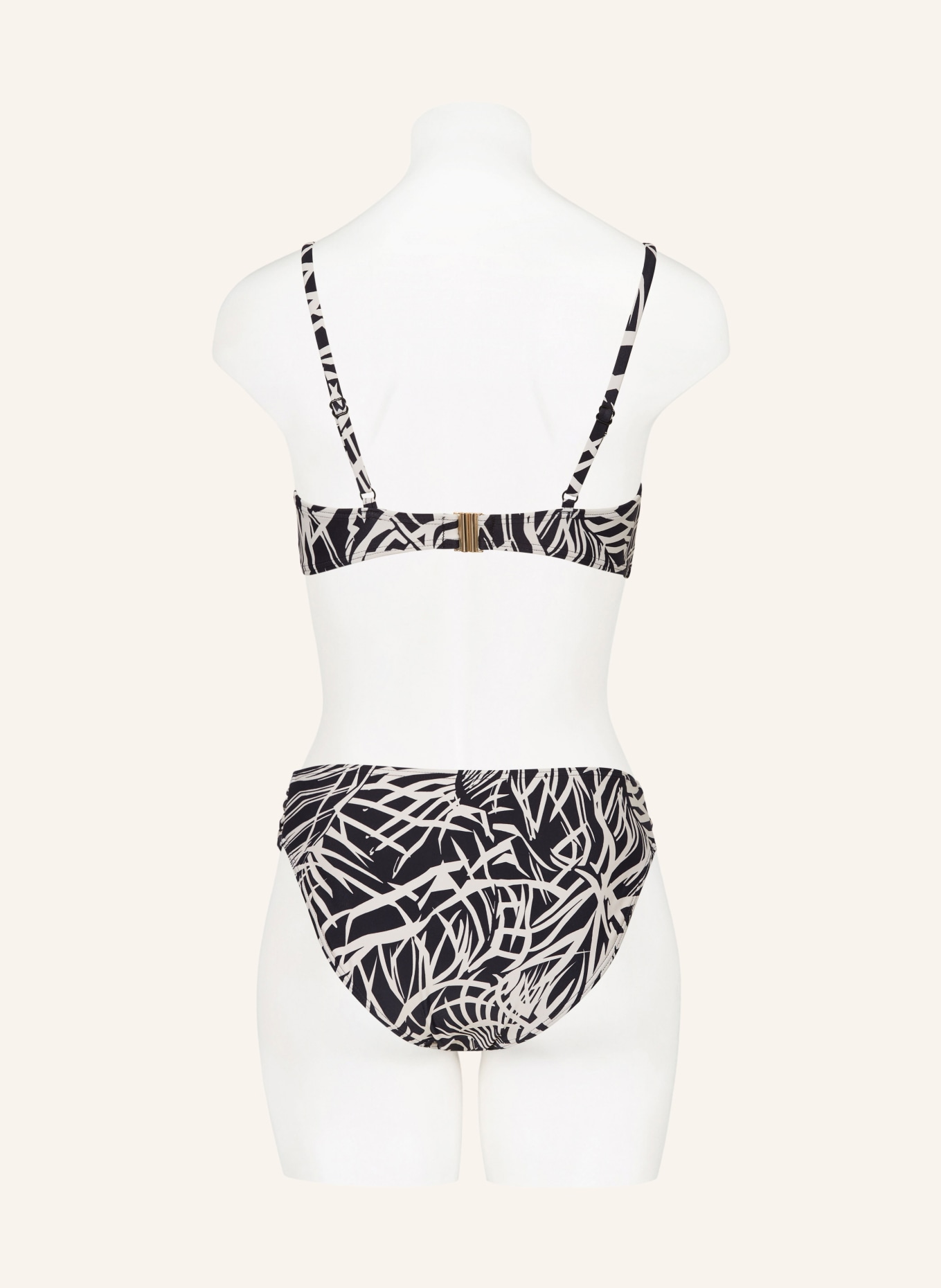 Hot Stuff Underwired bikini top, Color: BLACK/ CREAM (Image 3)