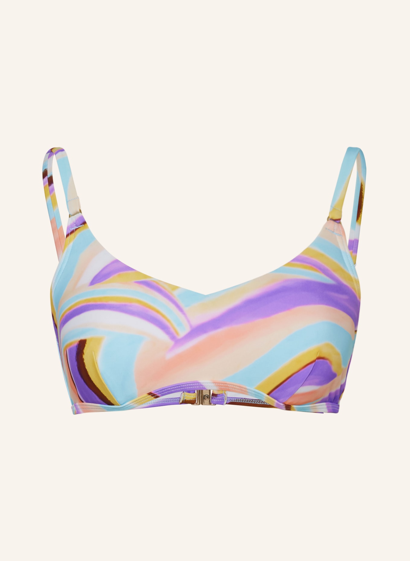 Hot Stuff Bralette-Bikini-Top, Farbe: HELLLILA/ HELLBLAU/ HELLORANGE (Bild 1)