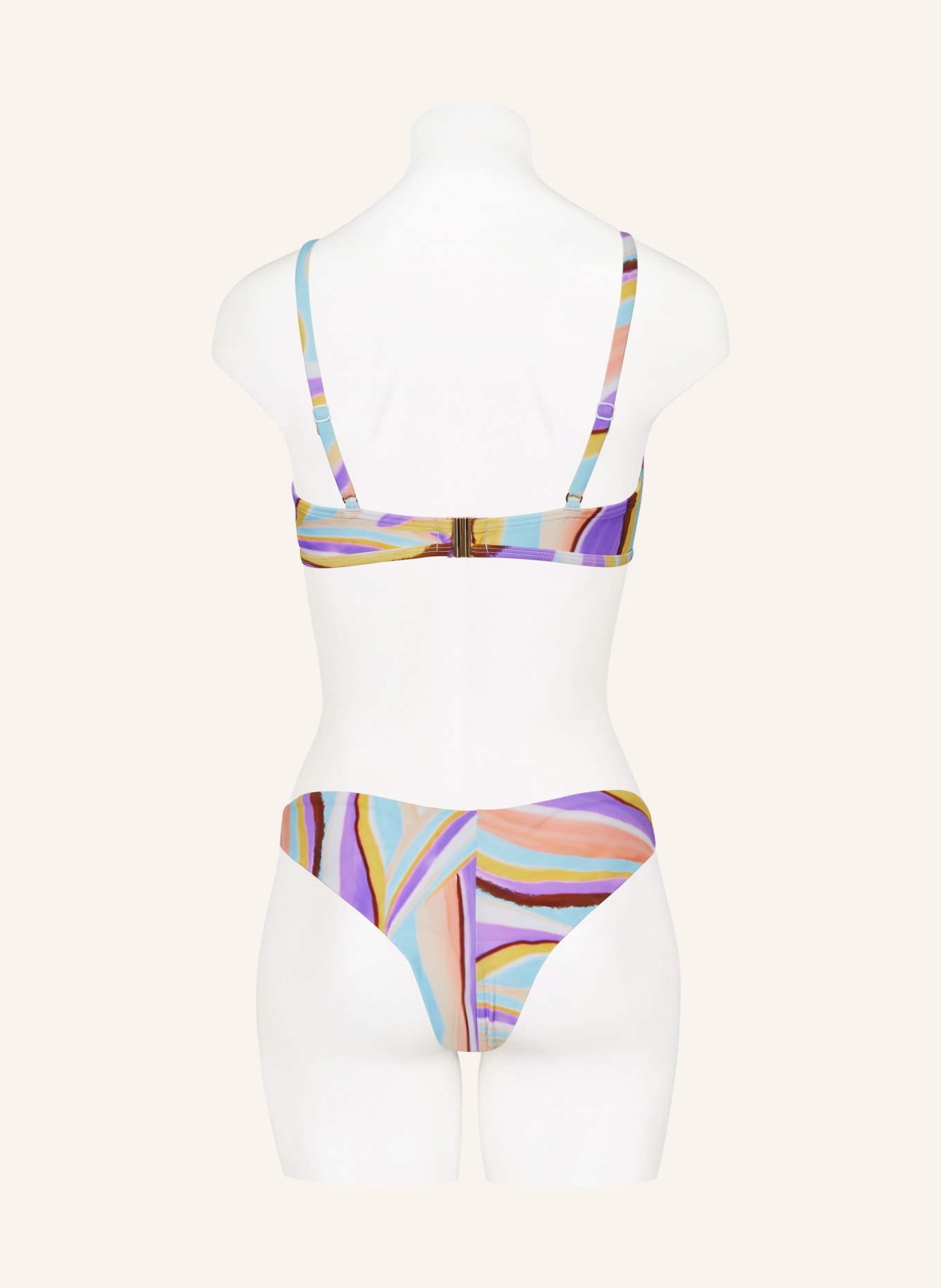 Hot Stuff Bralette-Bikini-Top, Farbe: HELLLILA/ HELLBLAU/ HELLORANGE (Bild 3)