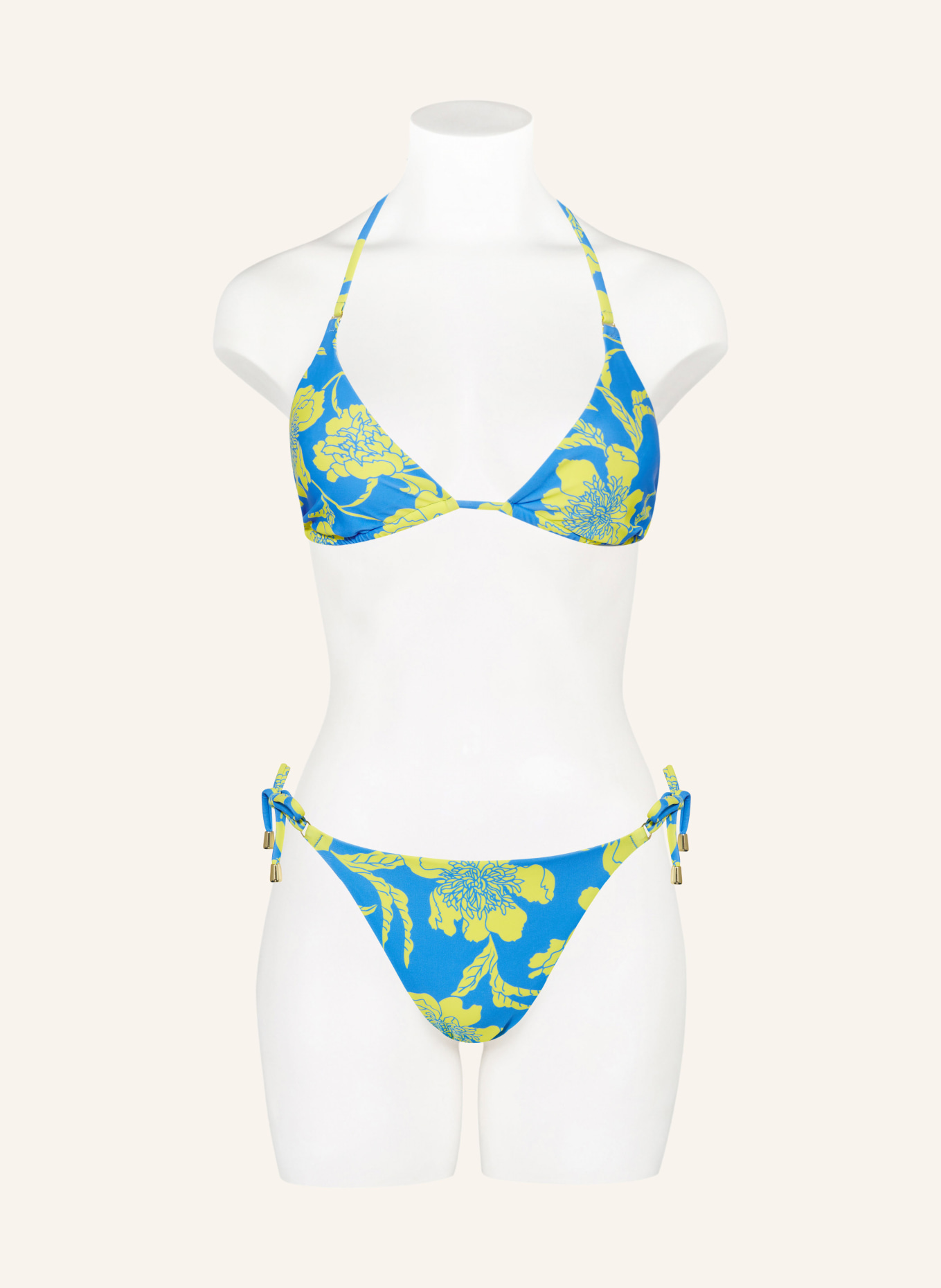 Hot Stuff Triangle bikini bottoms, Color: BLUE/ YELLOW (Image 2)