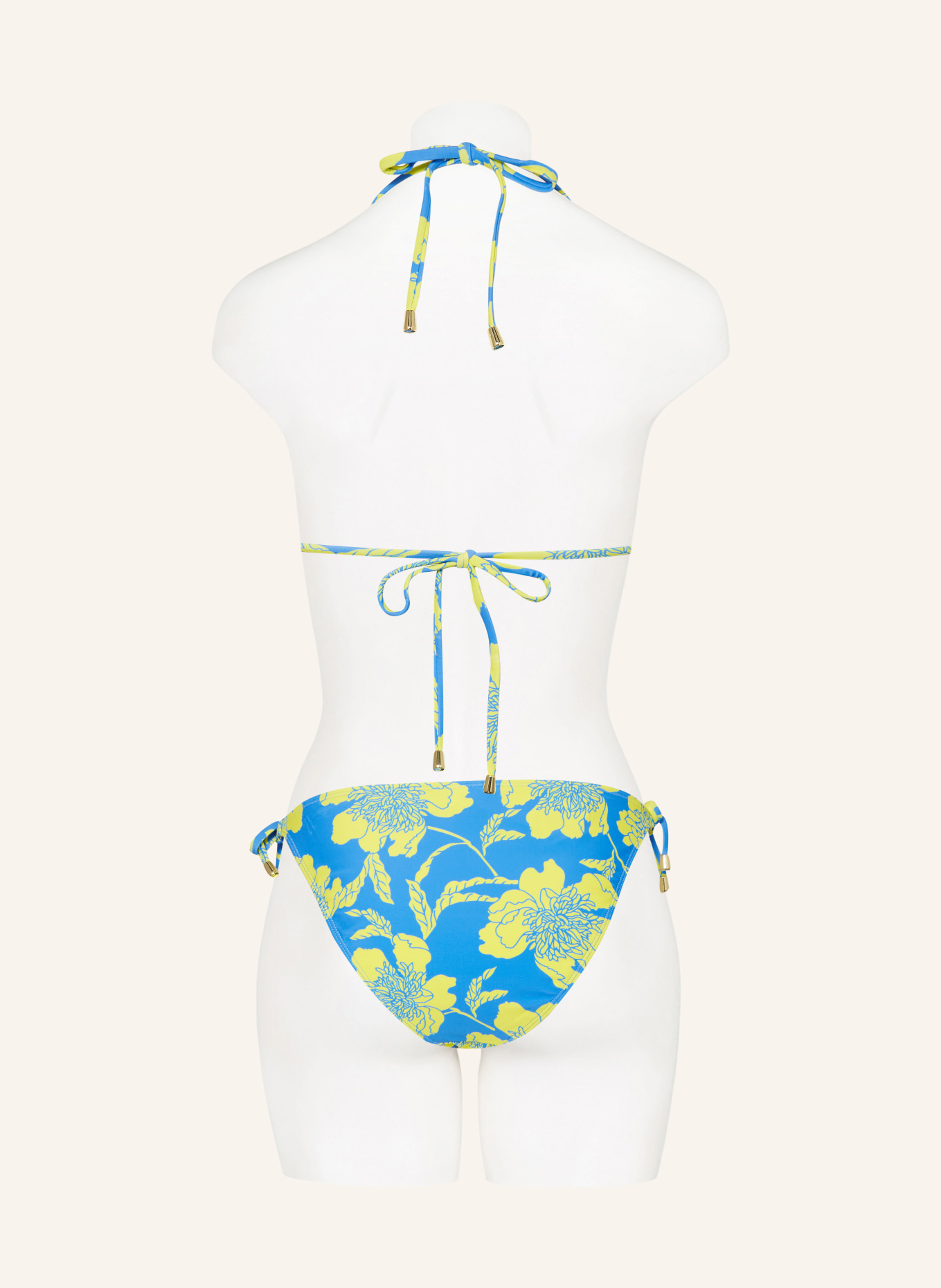 Hot Stuff Triangle bikini bottoms, Color: BLUE/ YELLOW (Image 3)