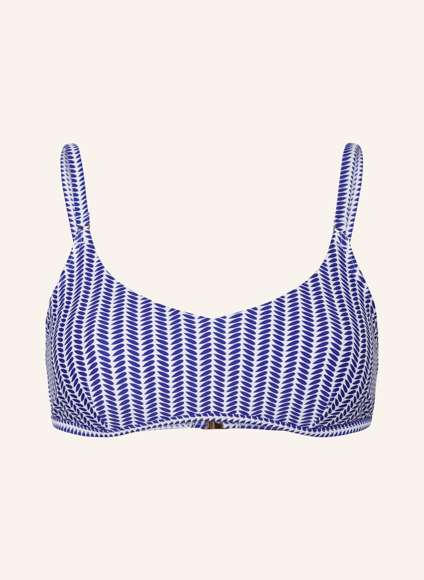 Hot Stuff Bralette-Bikini-Top, Farbe: WEISS/ BLAU (Bild 1)