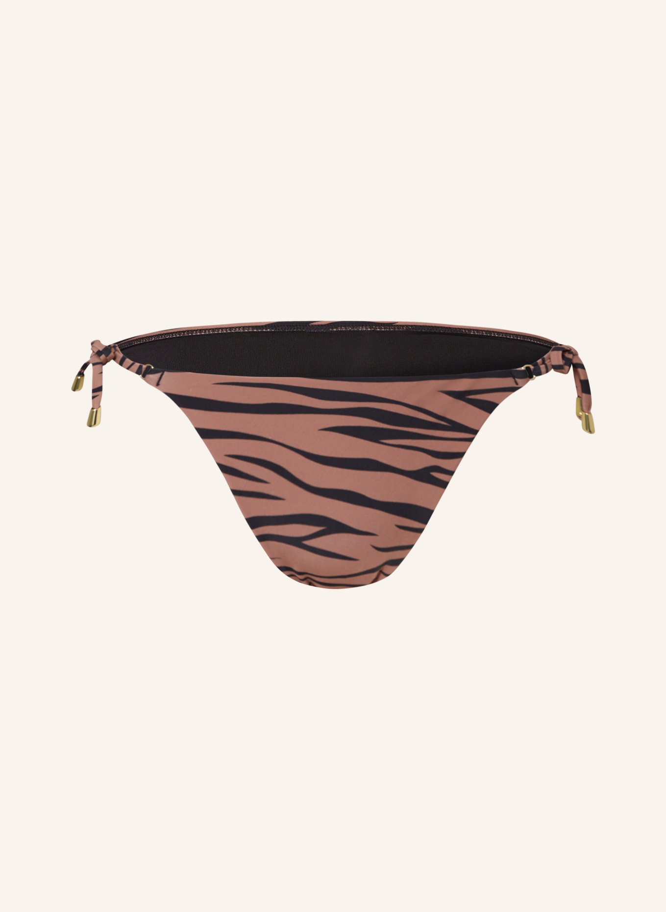 Hot Stuff Triangel-Bikini-Hose, Farbe: SCHWARZ/ HELLBRAUN (Bild 1)