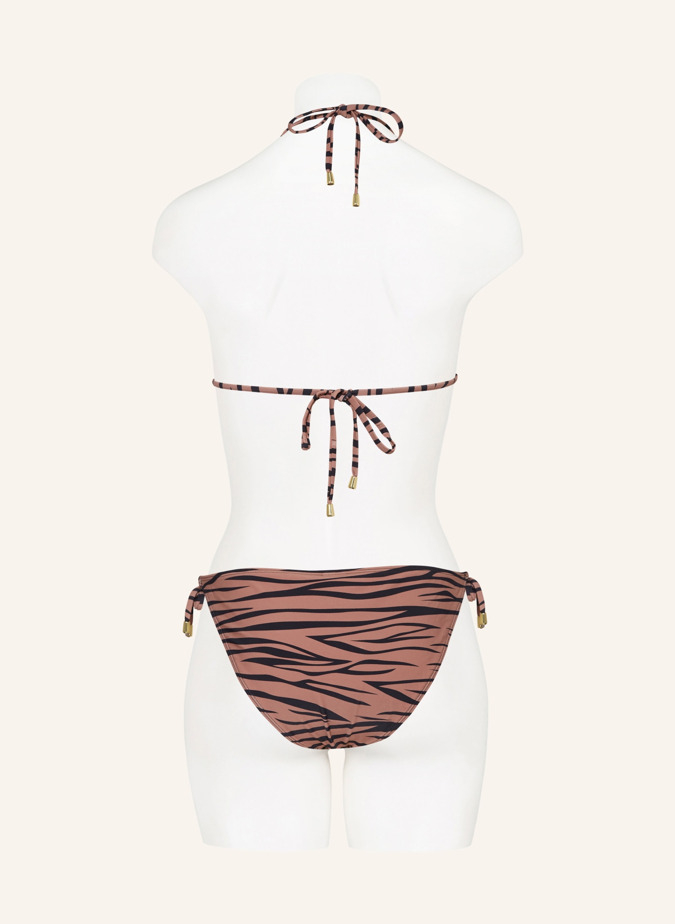 Hot Stuff Triangel-Bikini-Hose, Farbe: SCHWARZ/ HELLBRAUN (Bild 3)