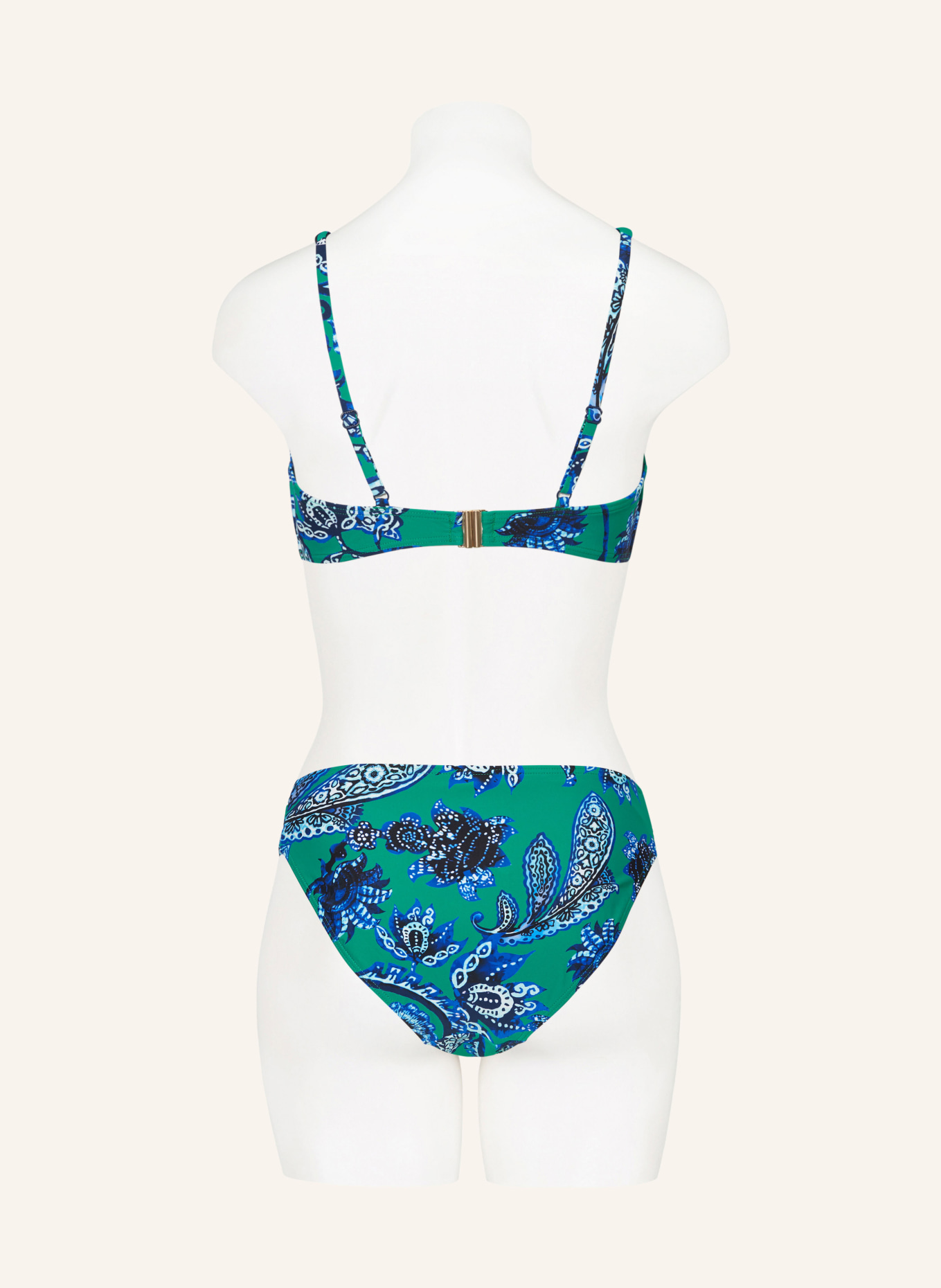 Hot Stuff Bralette bikini top, Color: GREEN/ DARK BLUE/ LIGHT BLUE (Image 3)