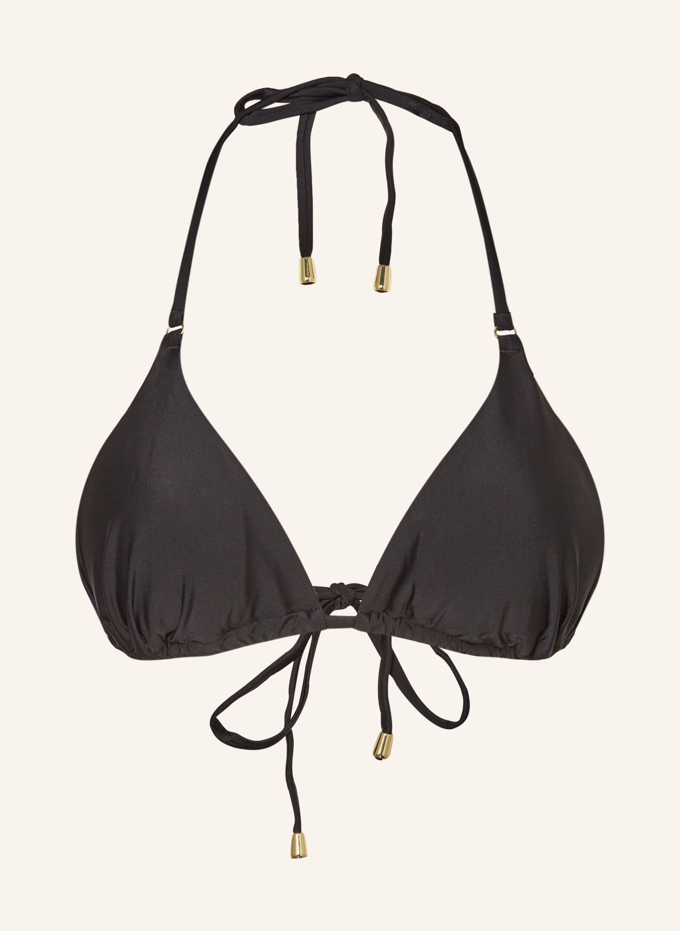Hot Stuff Triangle bikini top, Color: BLACK (Image 1)
